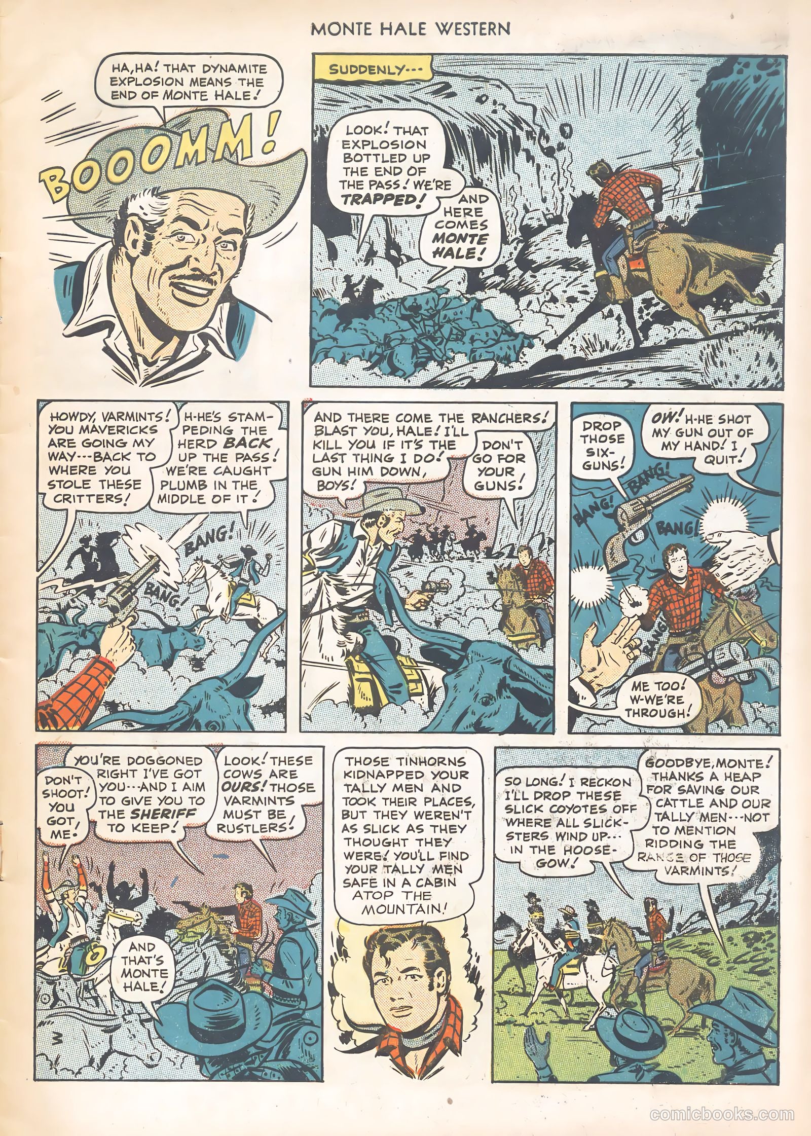 Monte Hale Western #49 — page 9 of 36