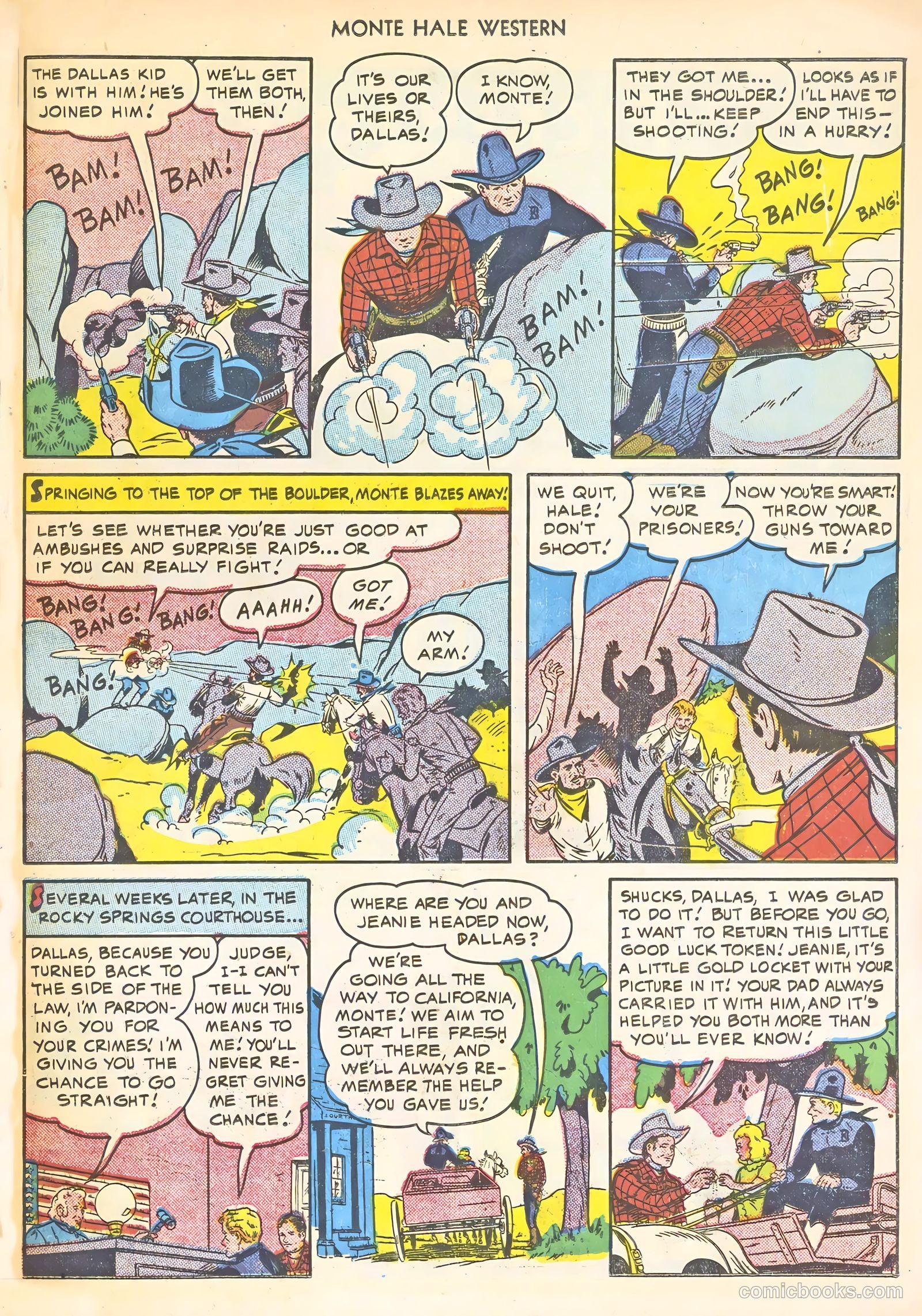 Monte Hale Western #53 — page 23 of 36