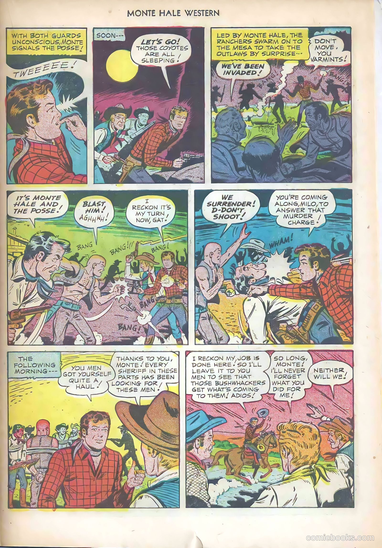 Monte Hale Western #57 — page 23 of 36