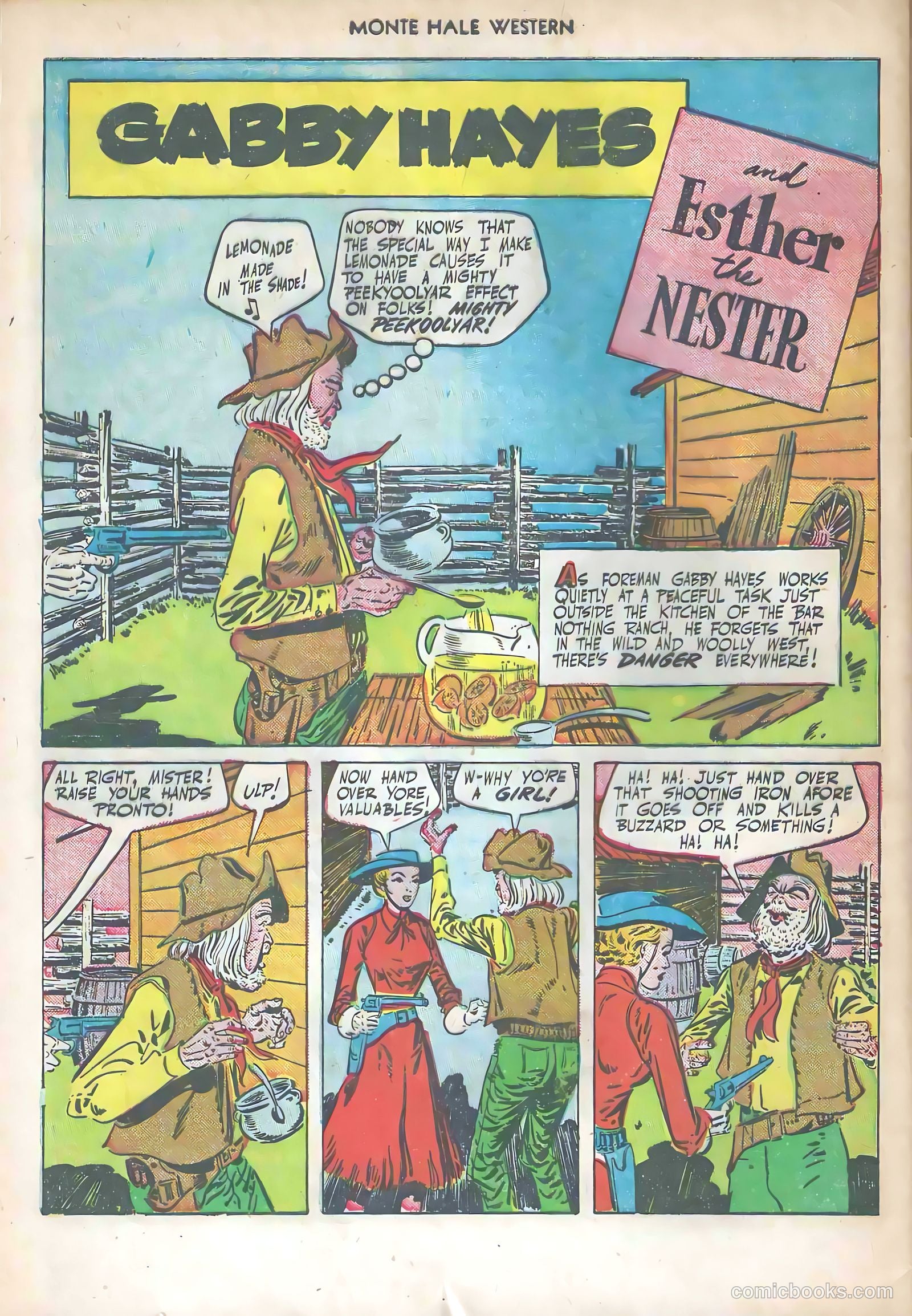 Monte Hale Western #57 — page 28 of 36