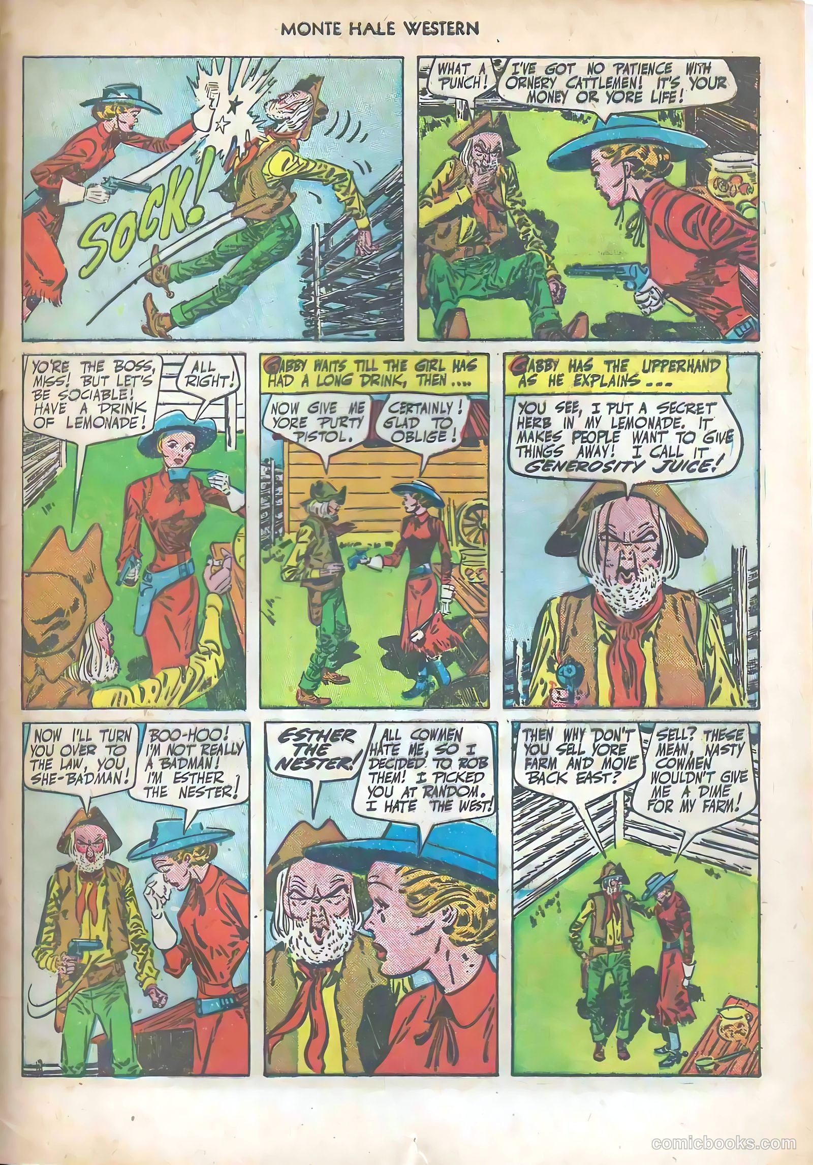 Monte Hale Western #57 — page 29 of 36