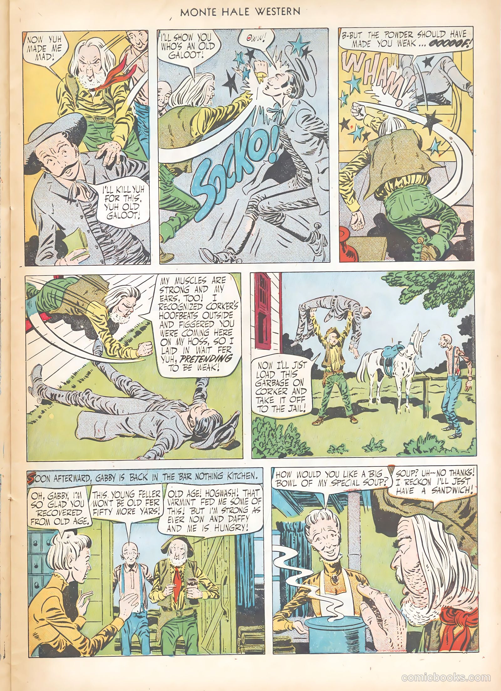 Monte Hale Western #62 — page 27 of 36