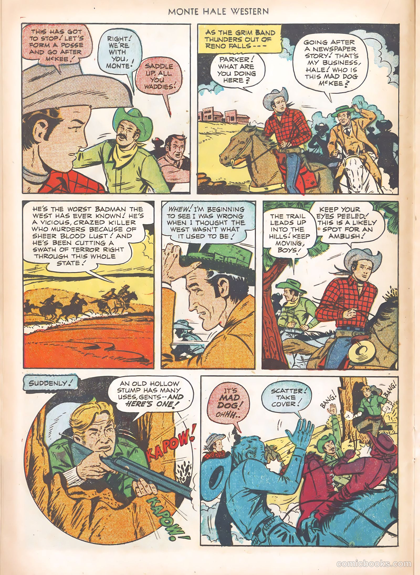 Monte Hale Western #63 — page 16 of 36