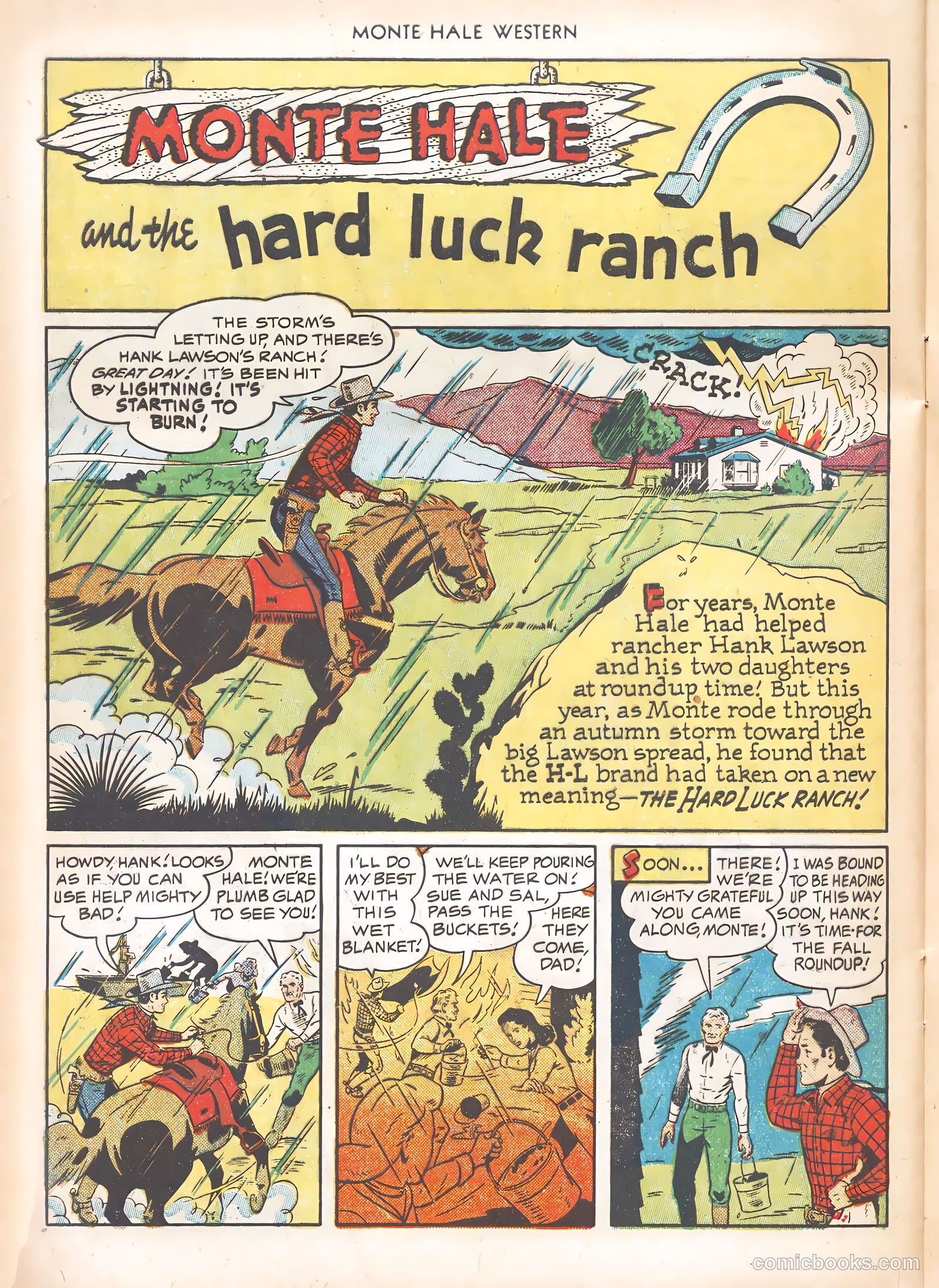 Monte Hale Western #63 — page 28 of 36