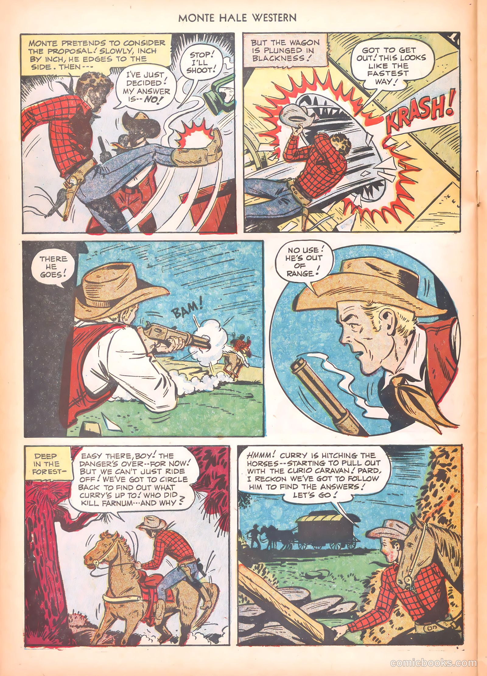 Monte Hale Western #64 — page 30 of 36