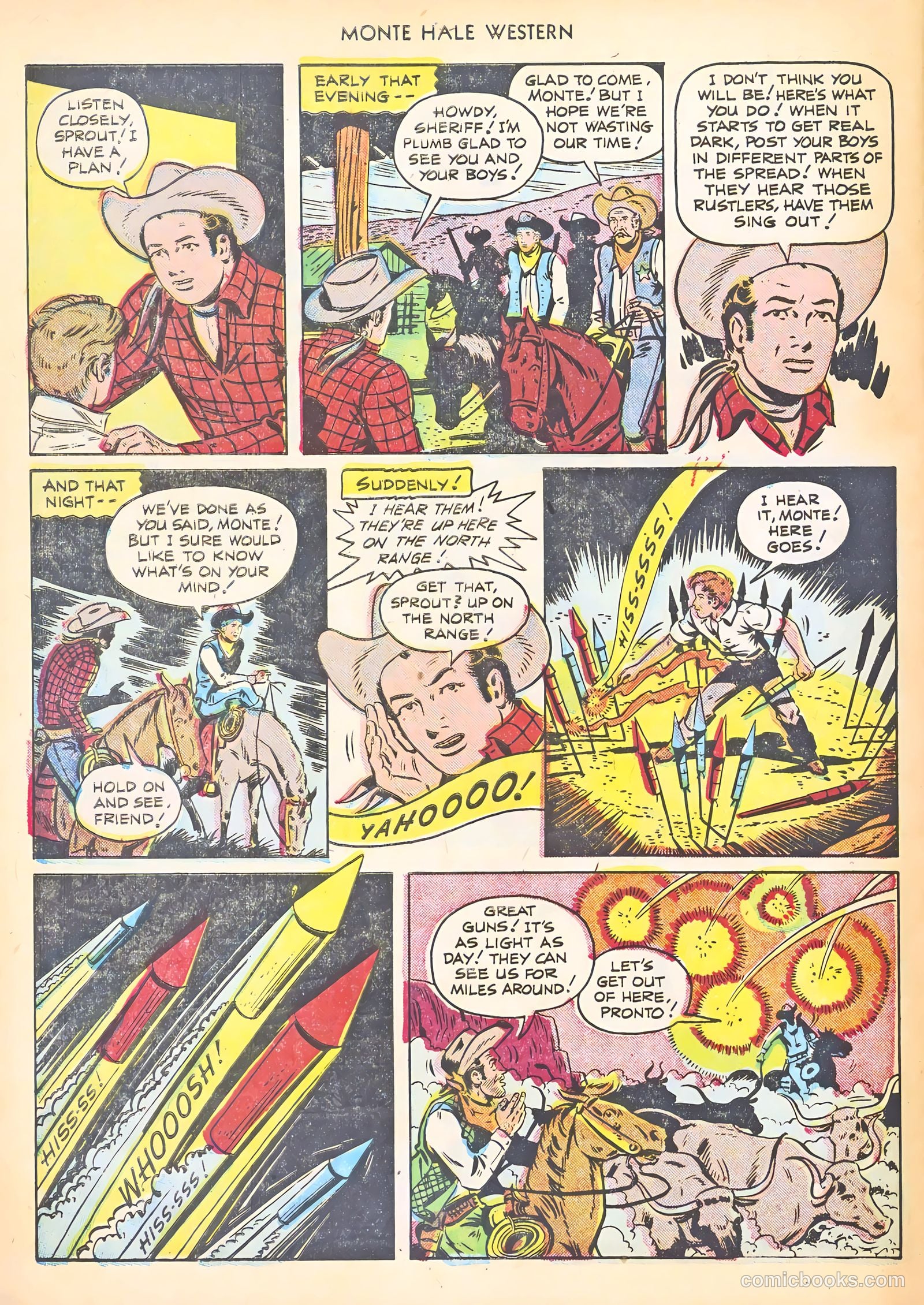 Monte Hale Western #65 — page 32 of 36