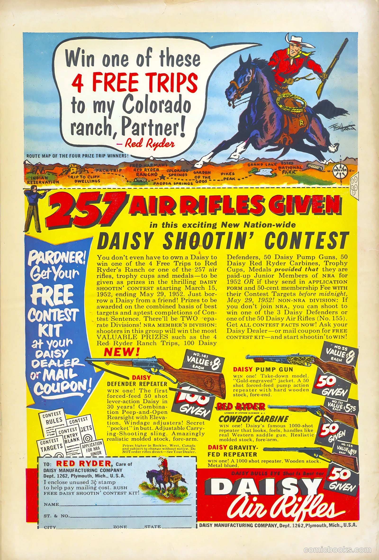 Monte Hale Western #73 — page 36 of 36