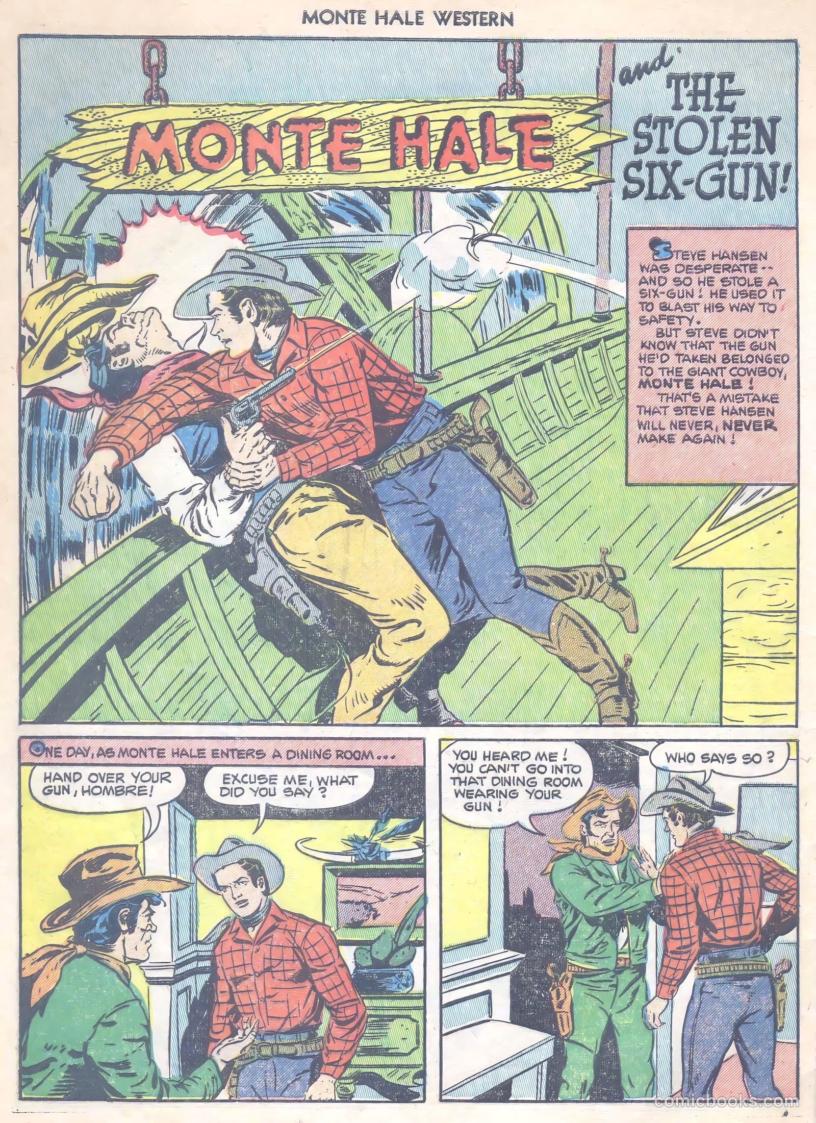Monte Hale Western #75 — page 28 of 36