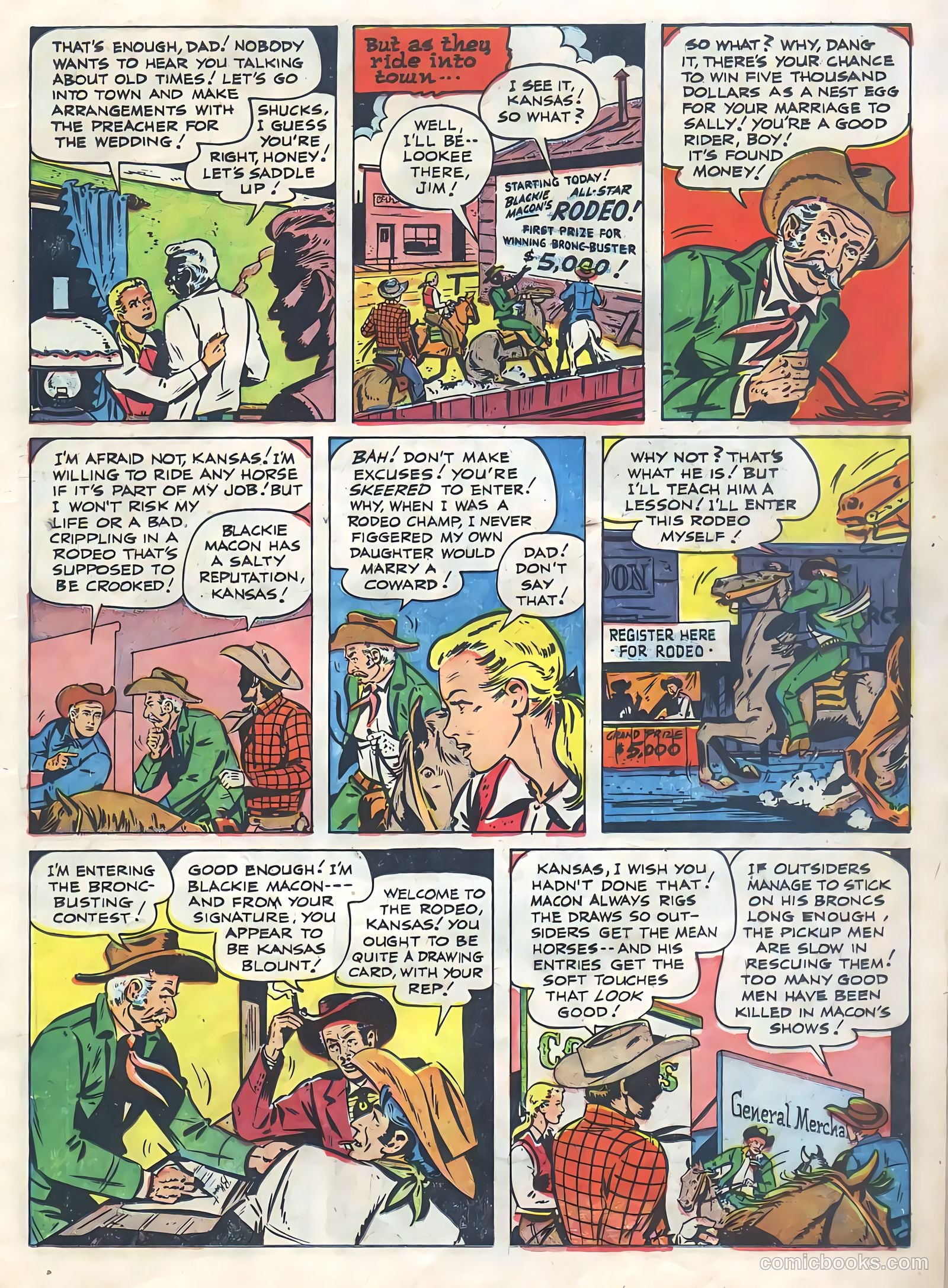 Monte Hale Western #77 — page 15 of 36