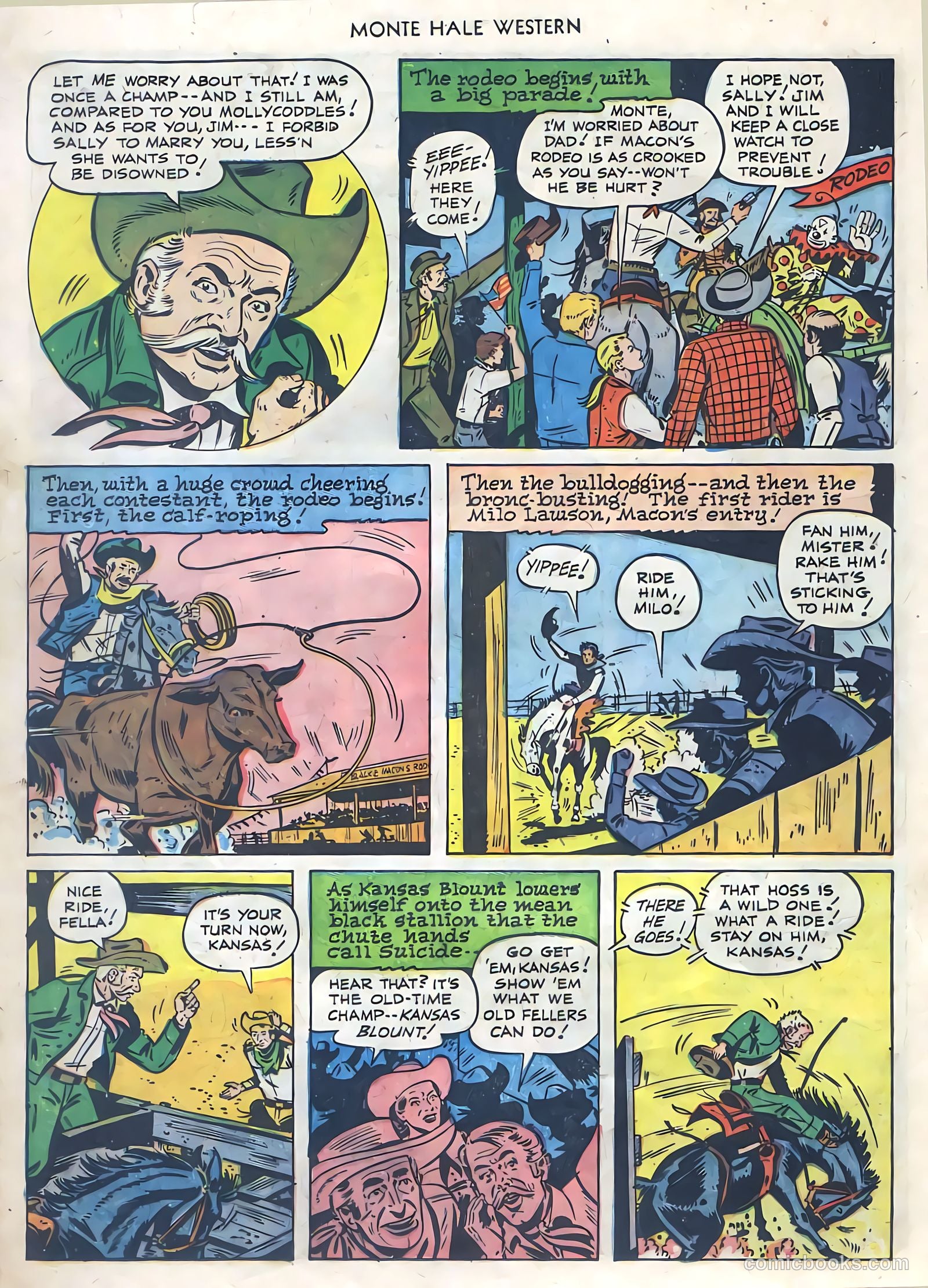 Monte Hale Western #77 — page 16 of 36