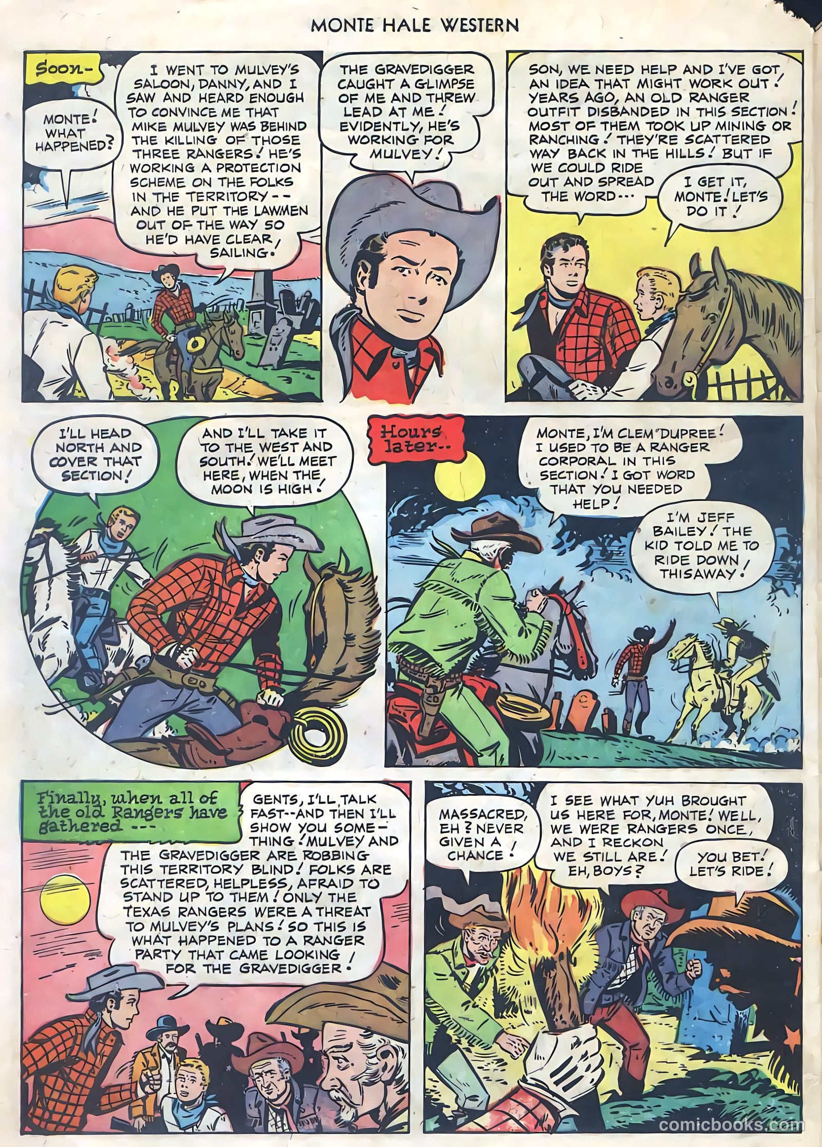 Monte Hale Western #77 — page 32 of 36