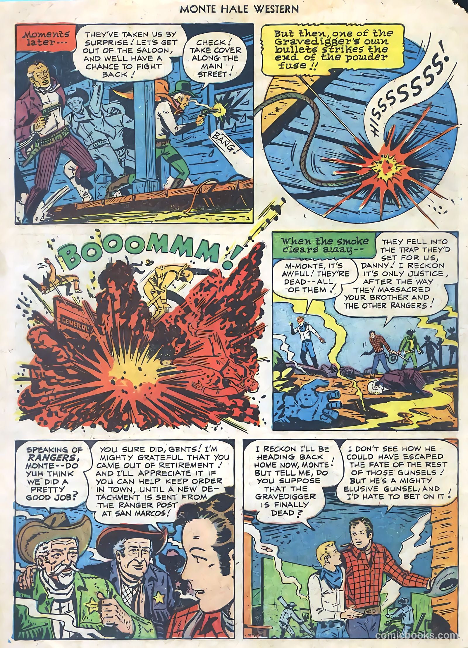 Monte Hale Western #77 — page 34 of 36