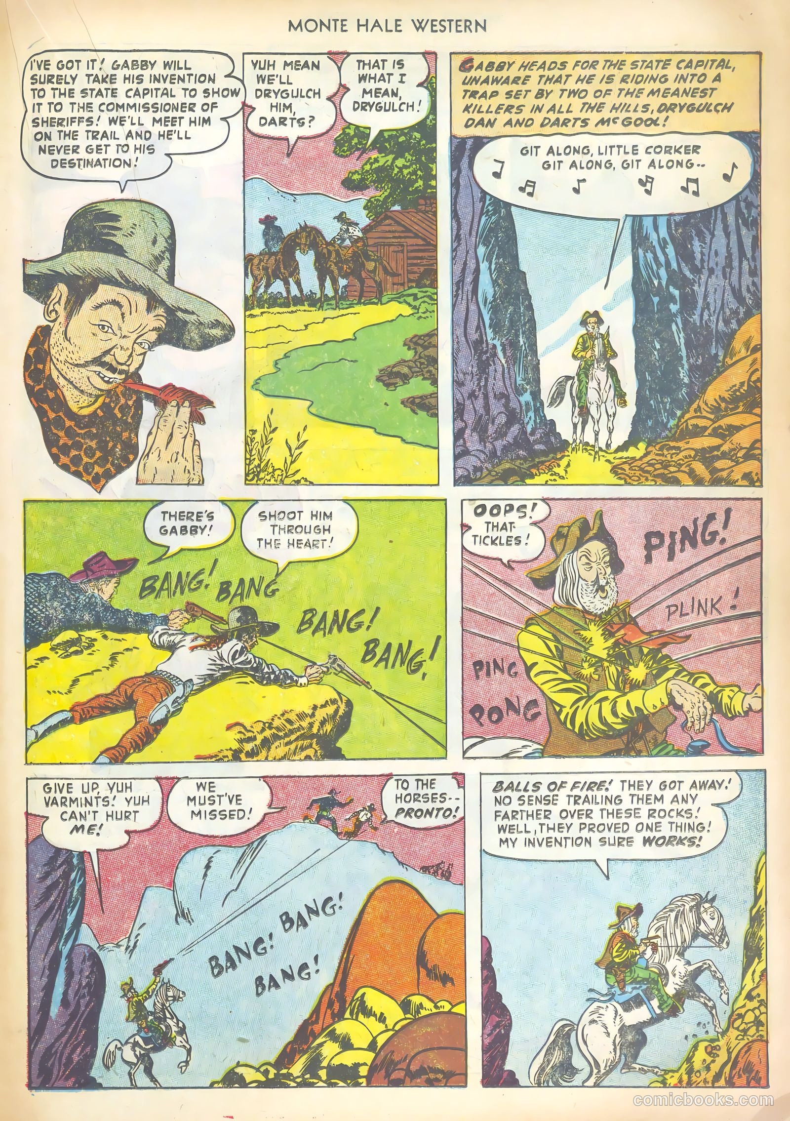 Monte Hale Western #80 — page 19 of 36