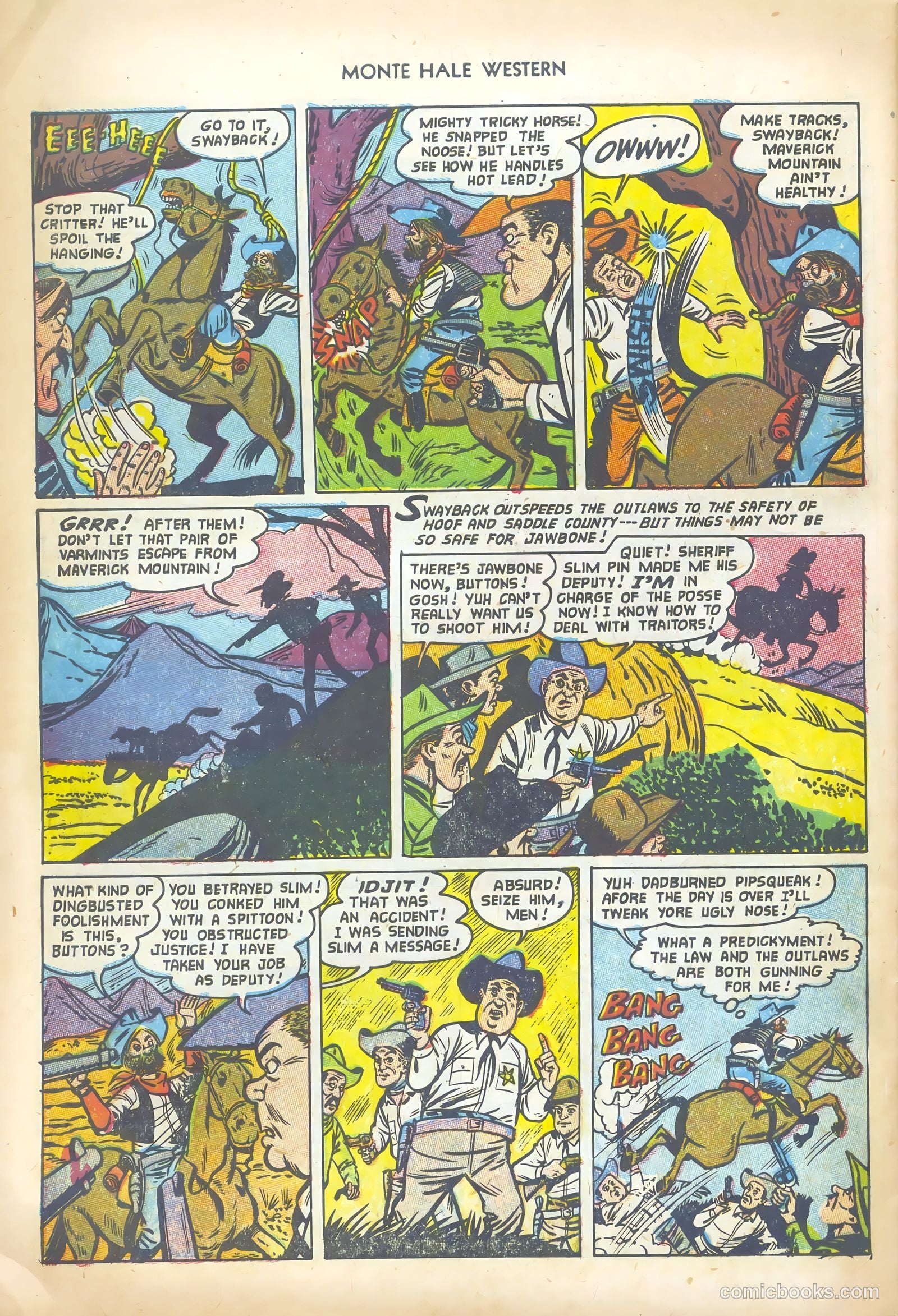 Monte Hale Western #80 — page 32 of 36
