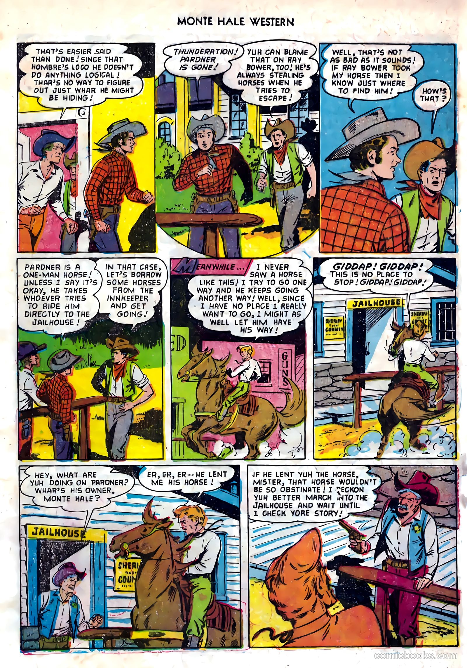 Monte Hale Western #82 — page 32 of 36