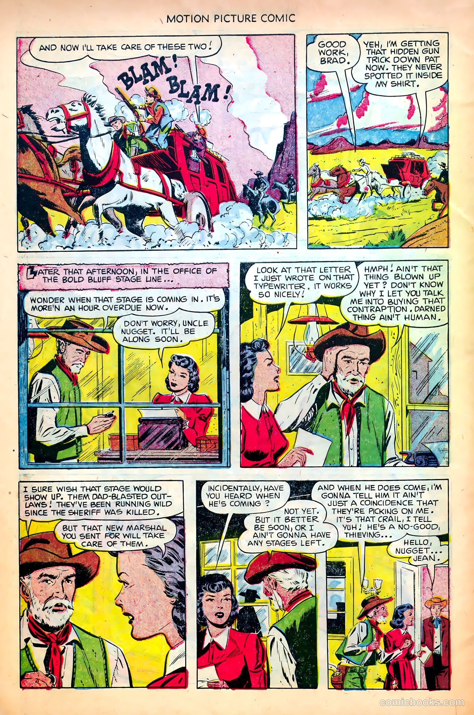 Motion Picture Comics #107 — page 6 of 36