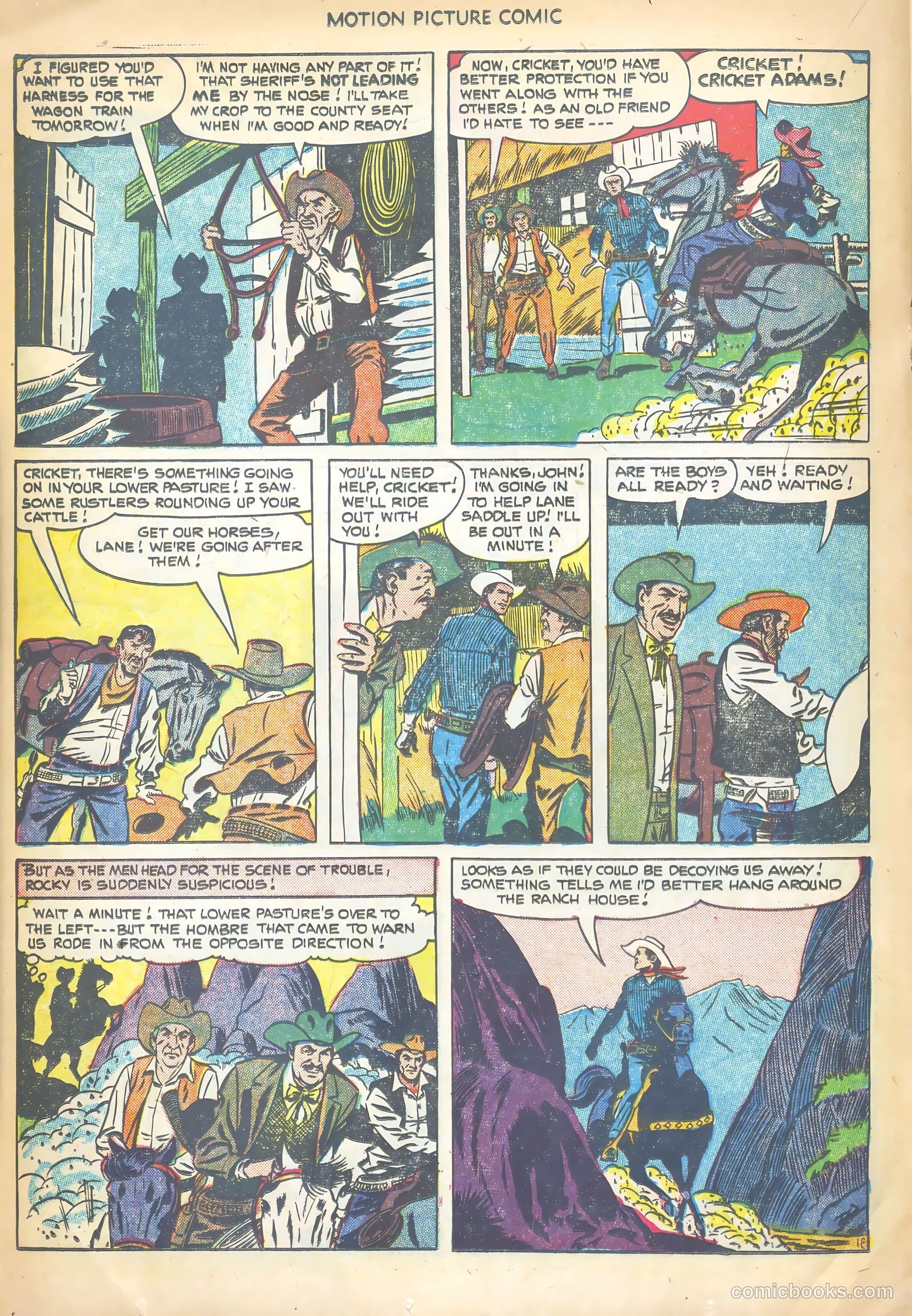 Motion Picture Comics #109 — page 20 of 36
