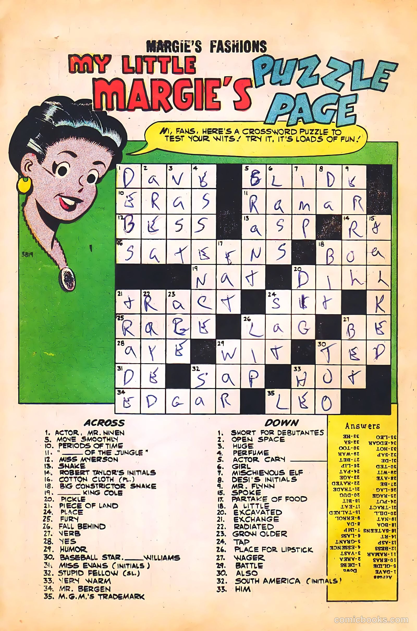 My Little Margie's Fashions #5 — page 14 of 36