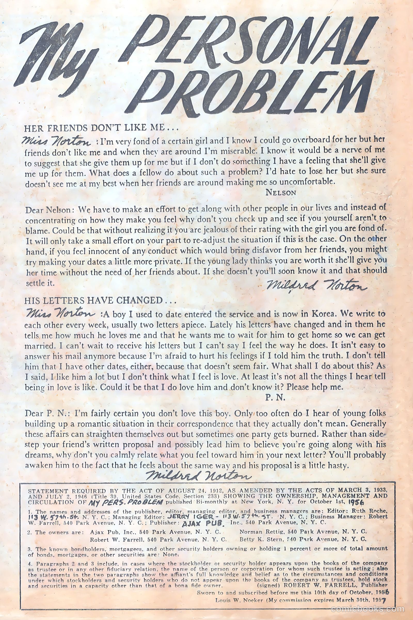My Personal Problem #1 — page 20 of 36