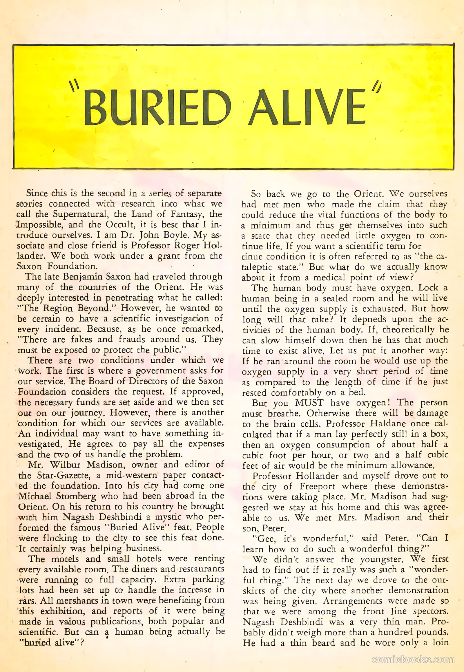 Mysteries of Unexplored Worlds #28 — page 20 of 36