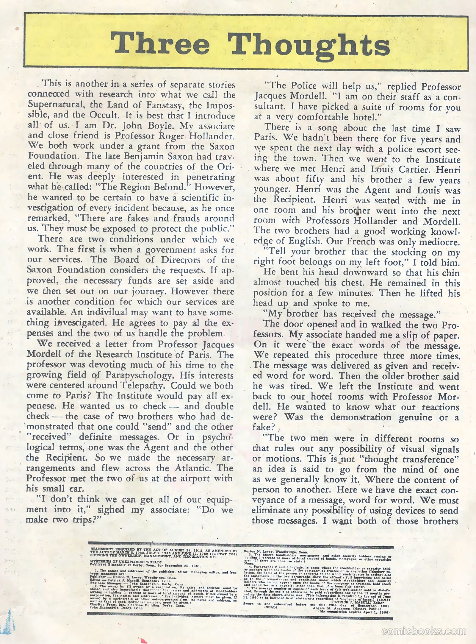Mysteries of Unexplored Worlds #30 — page 20 of 36