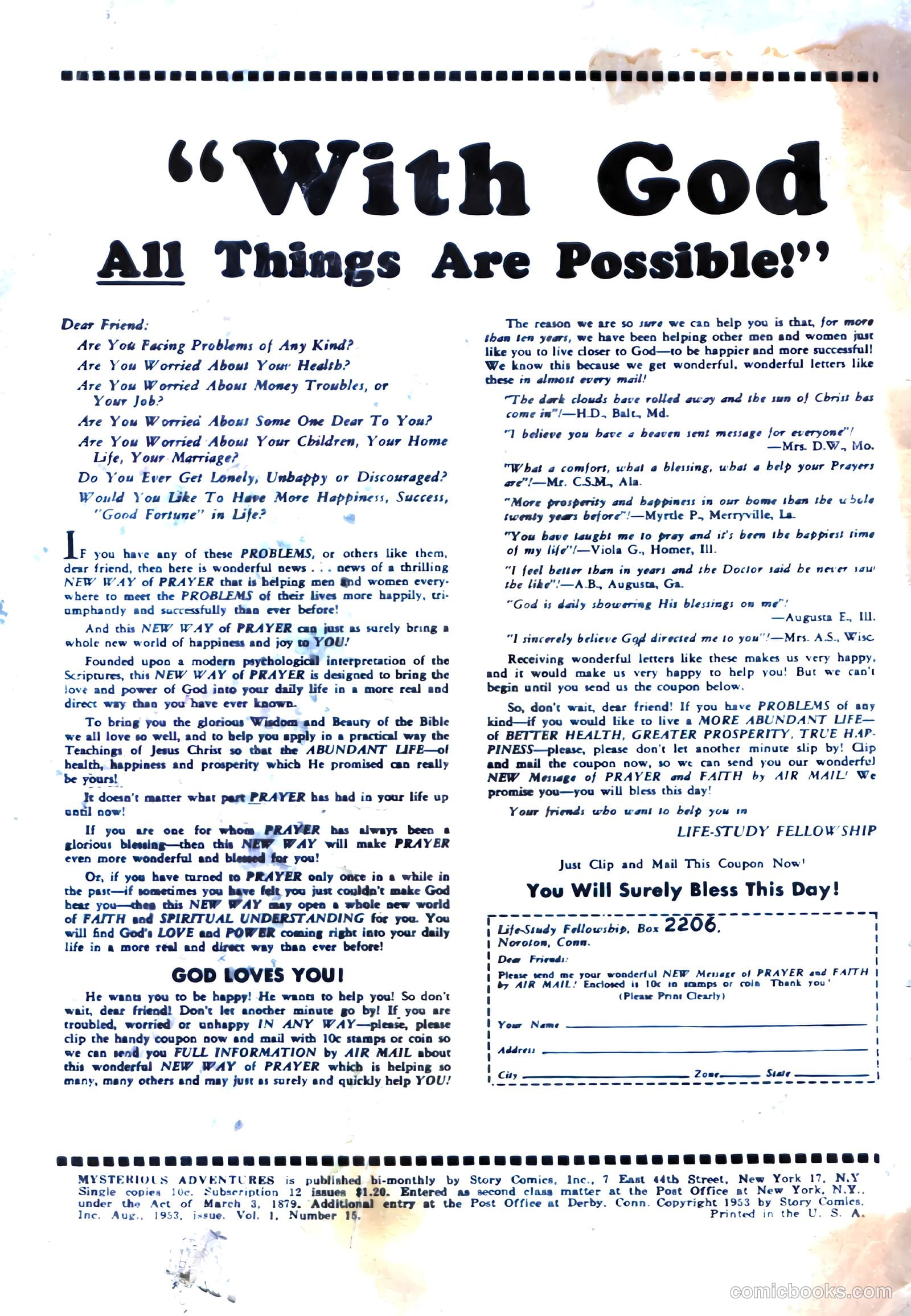 Mysterious Adventures #15 — page 2 of 36