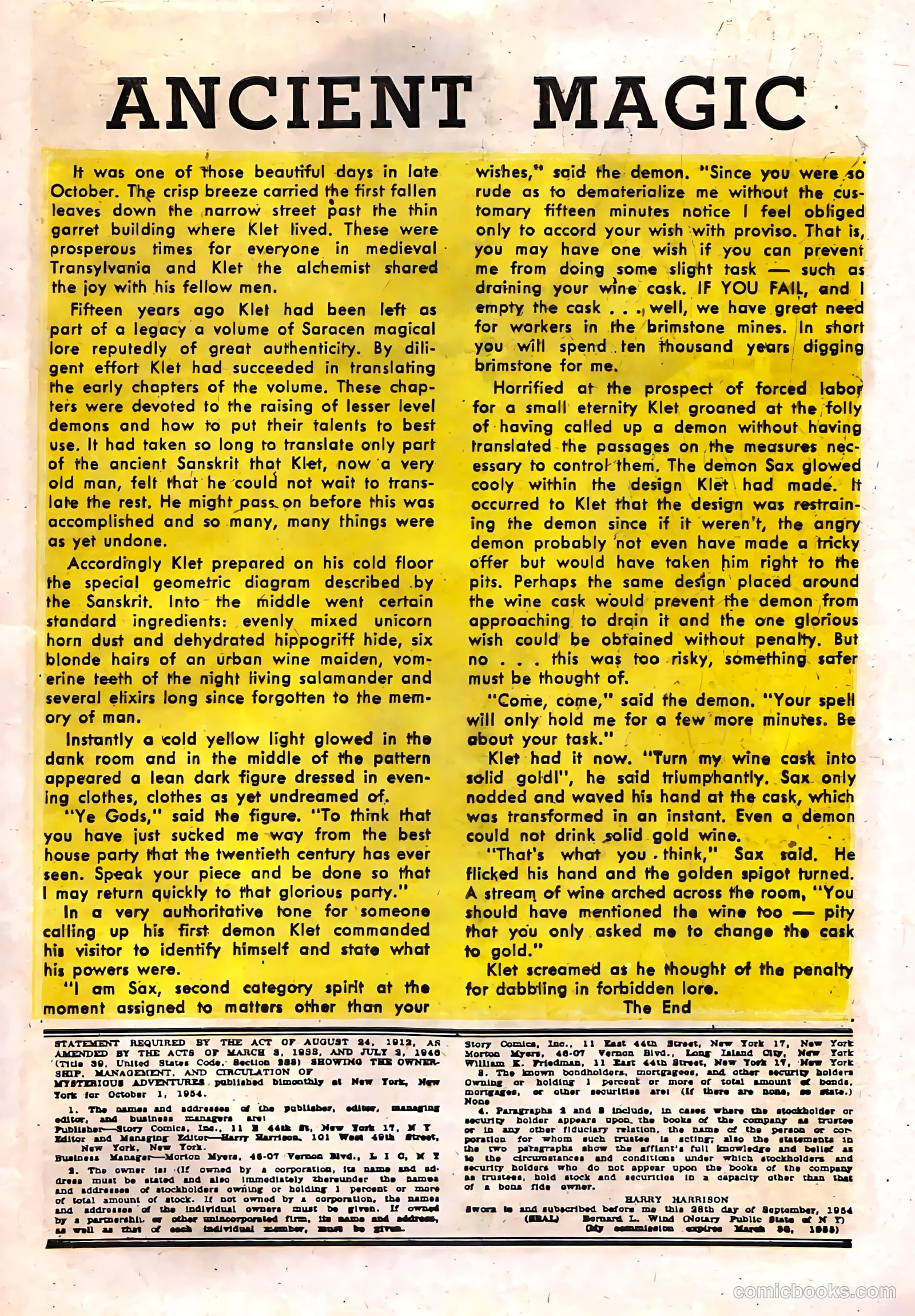 Mysterious Adventures #24 — page 27 of 36