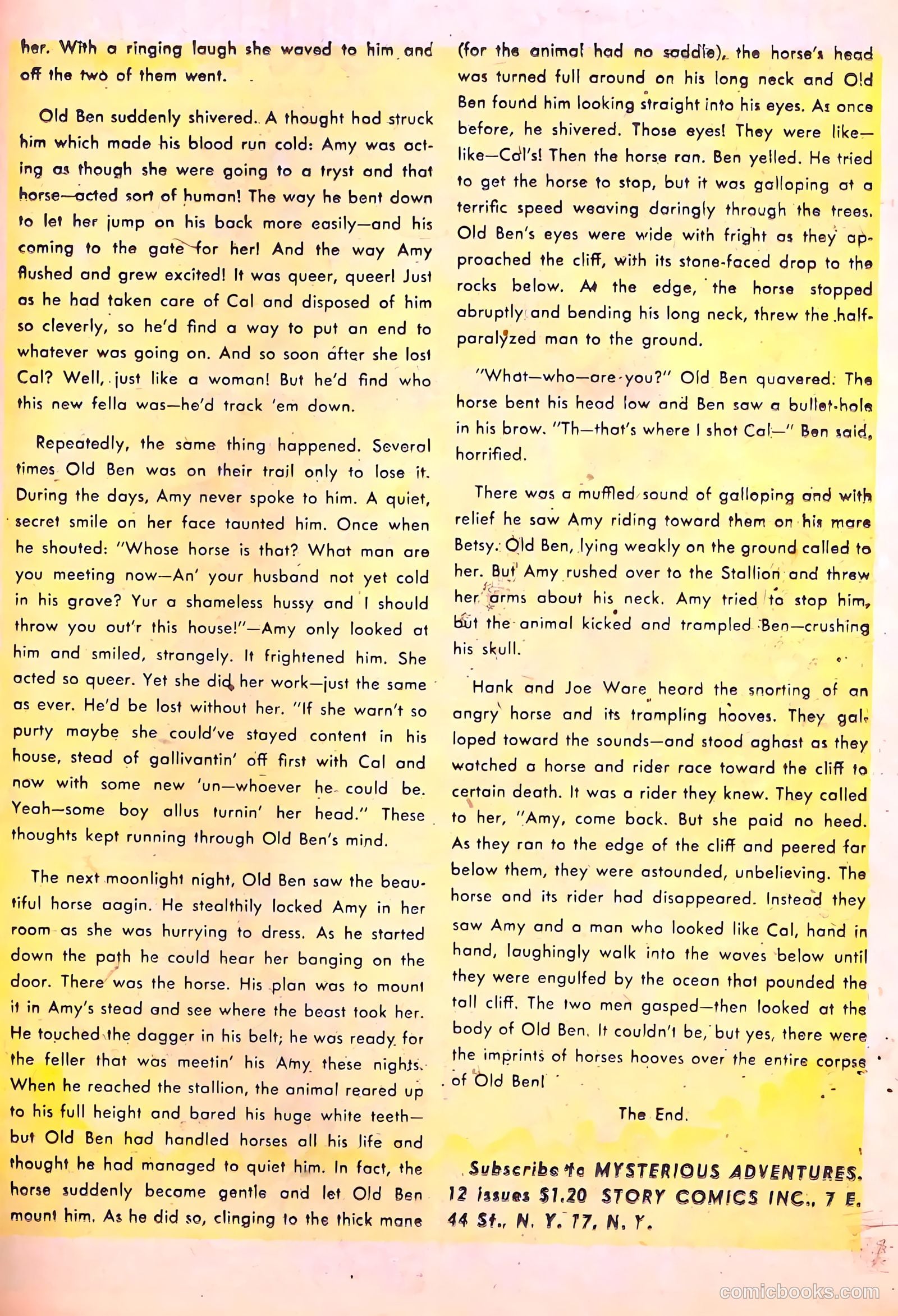 Mysterious Adventures #4 — page 19 of 36