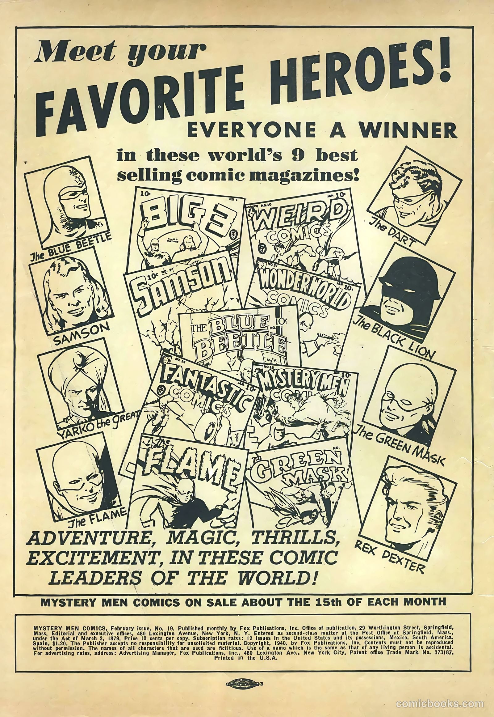Mystery Men Comics #19 — page 2 of 68