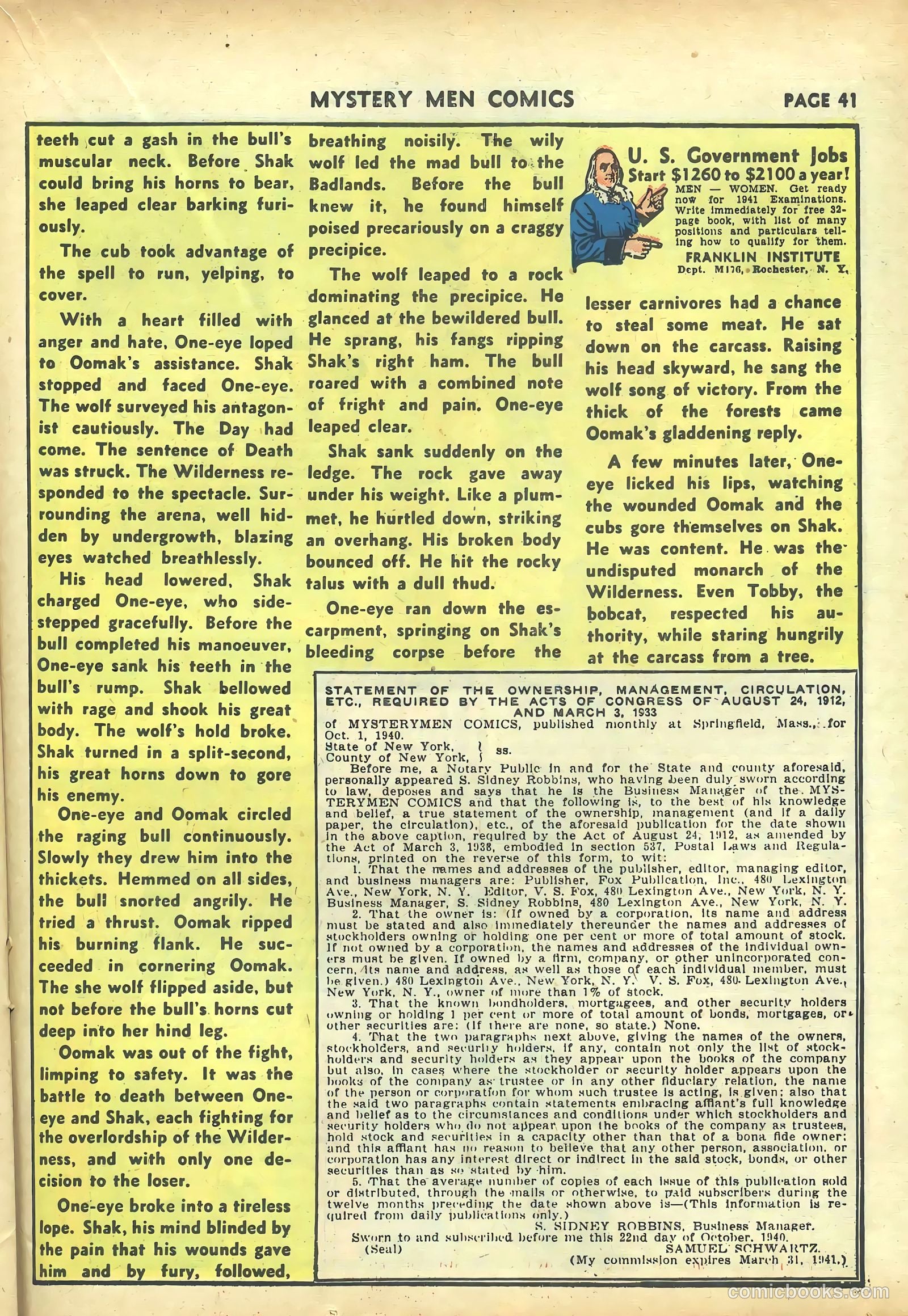 Mystery Men Comics #20 — page 43 of 68