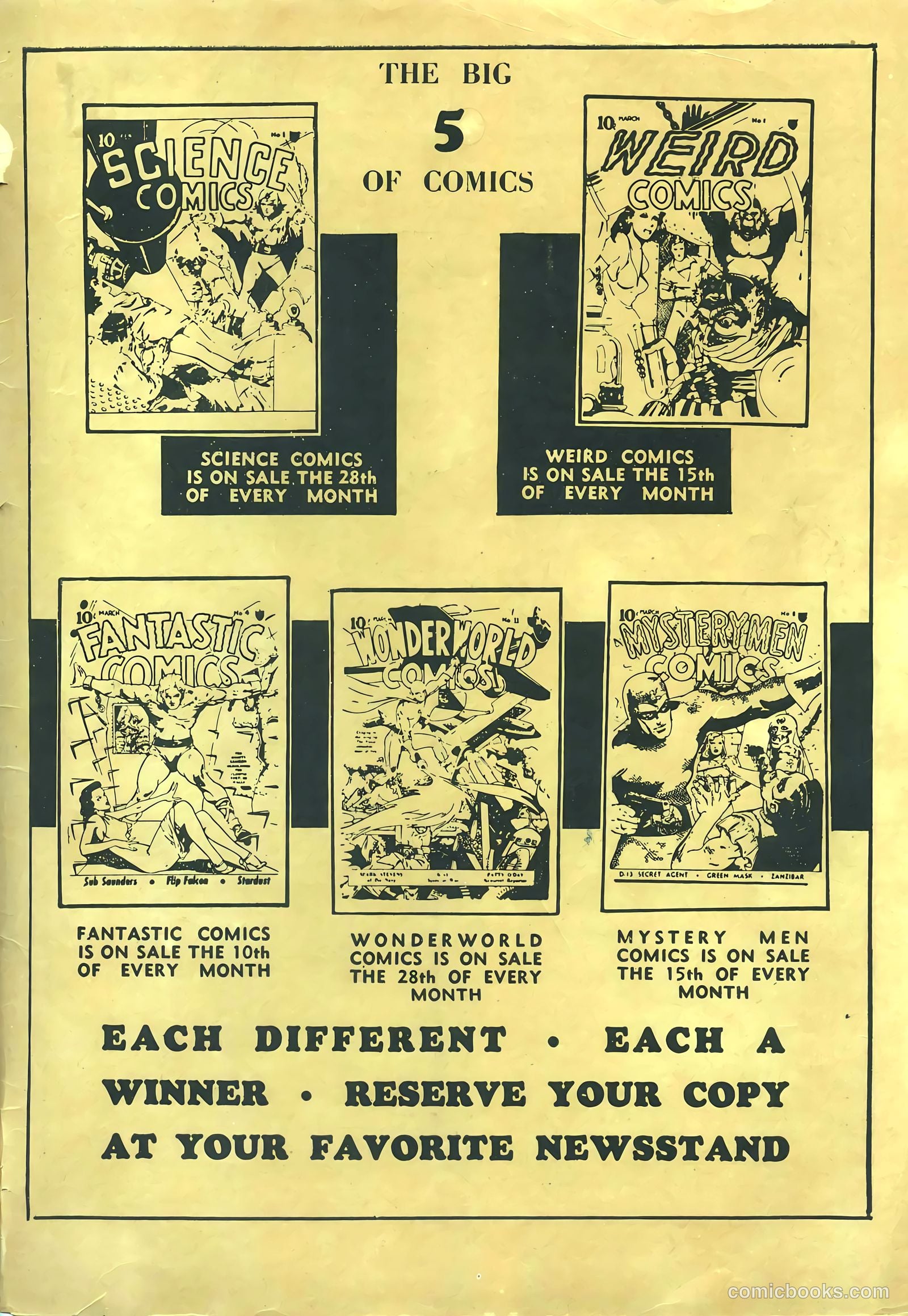 Mystery Men Comics #9 — page 67 of 68