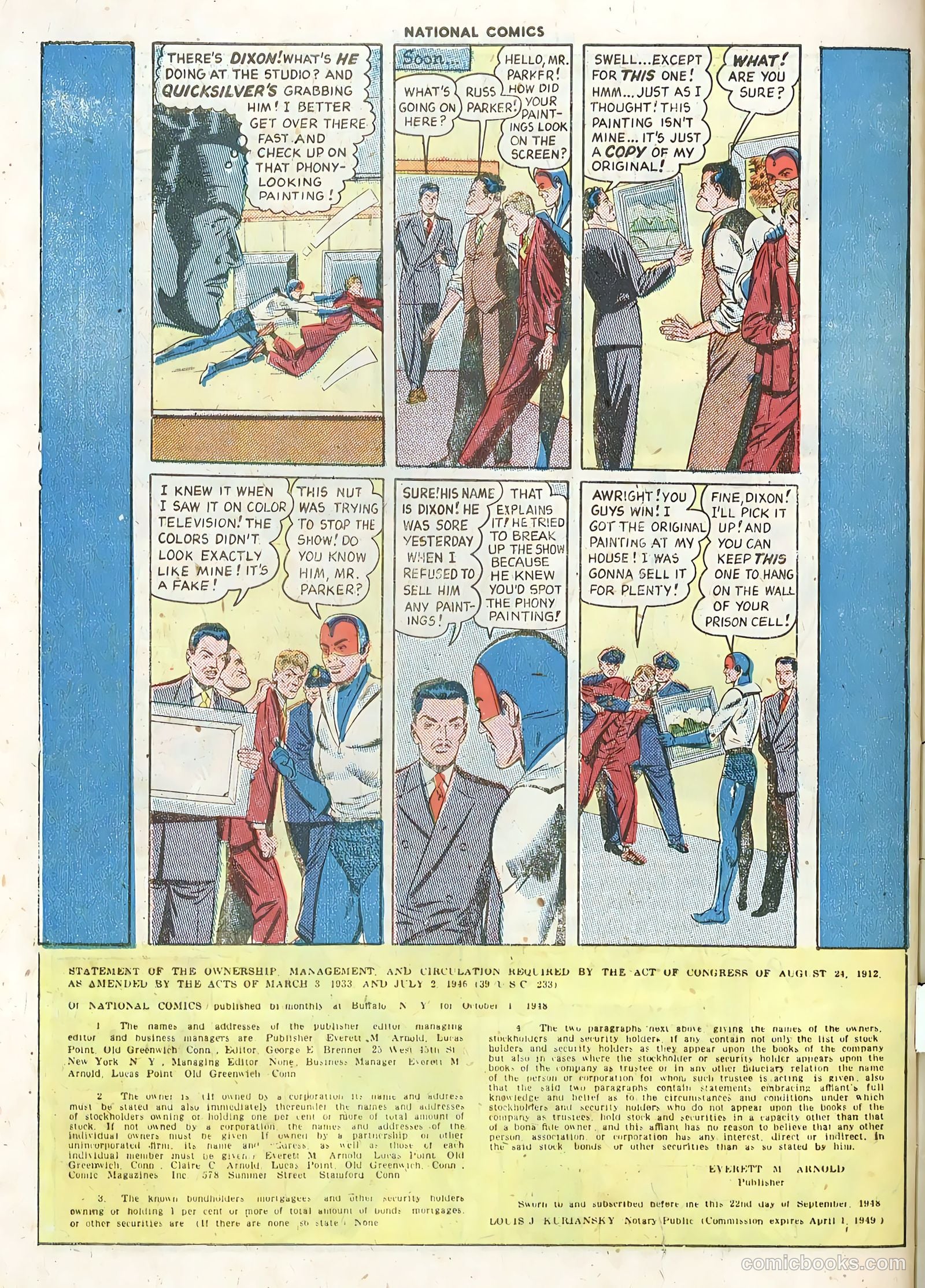 National Comics #71 — page 34 of 36