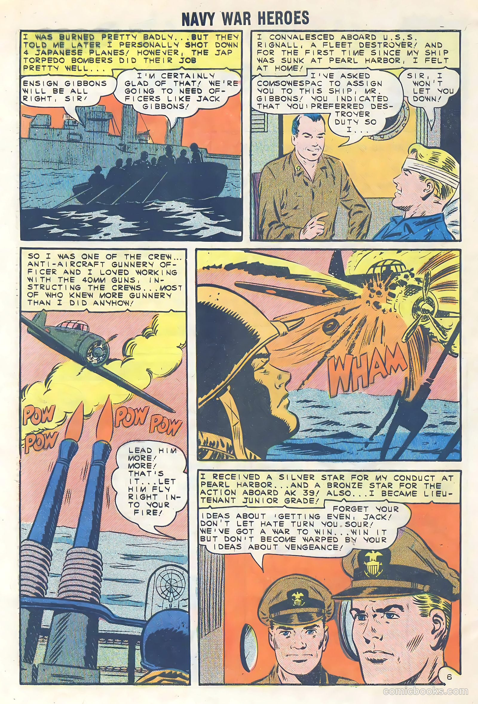 Navy War Heroes #6 — page 32 of 36
