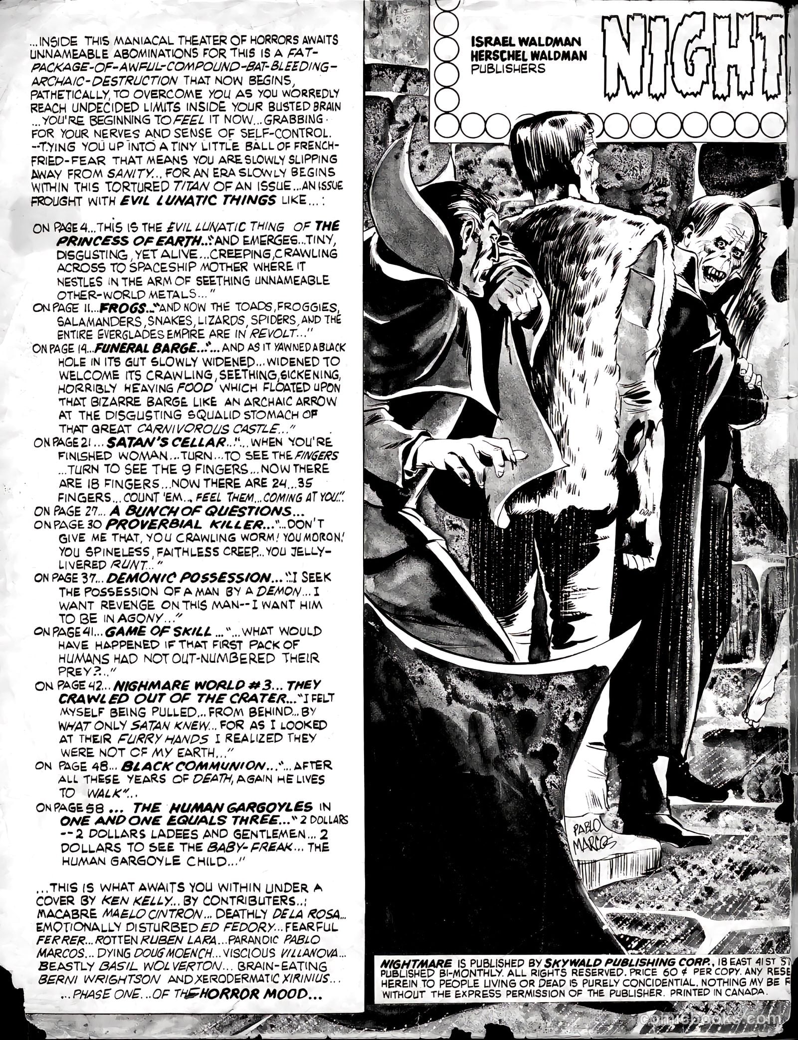 Nightmare #10 — page 2 of 60