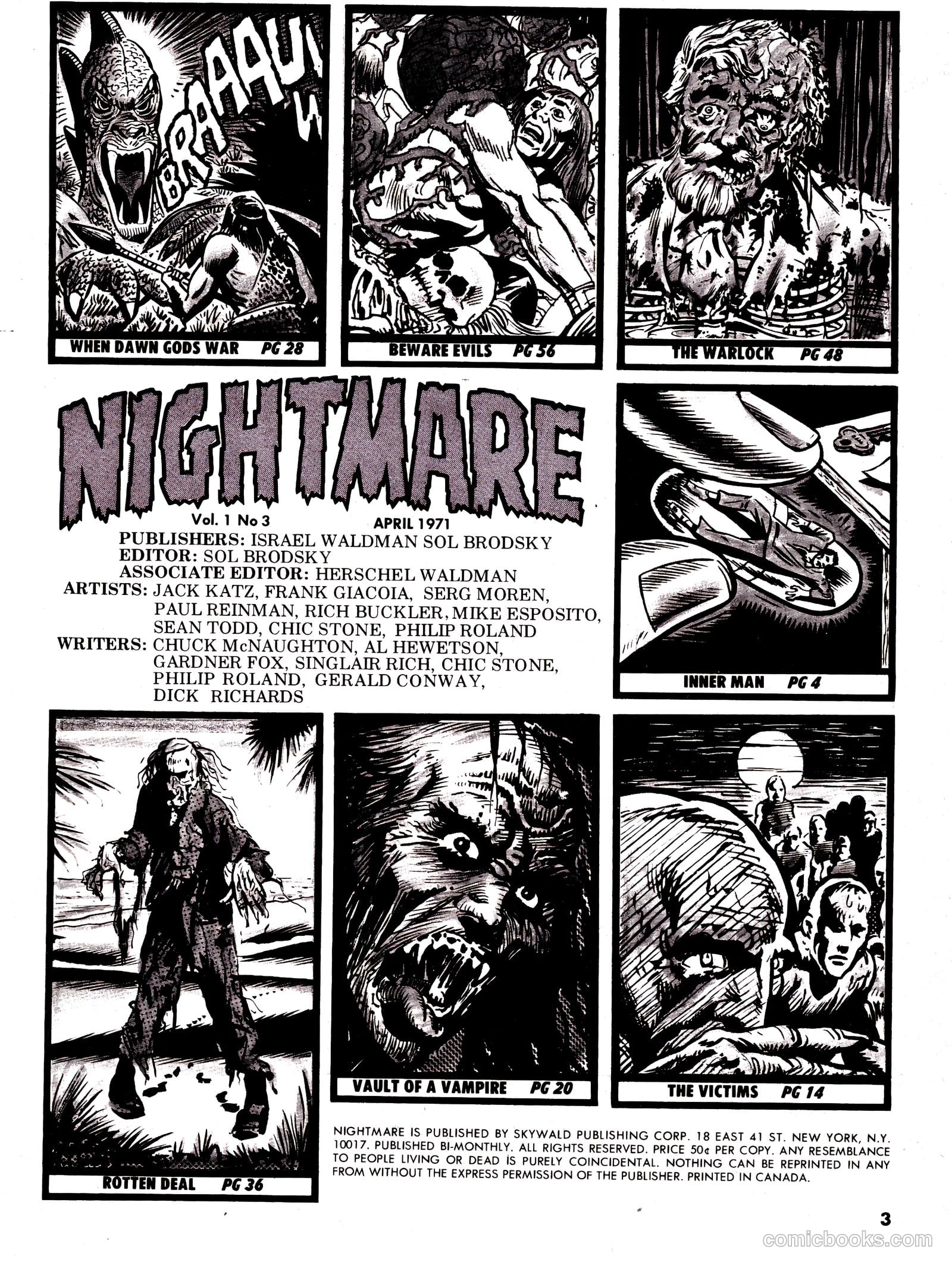 Nightmare #3 — page 2 of 63