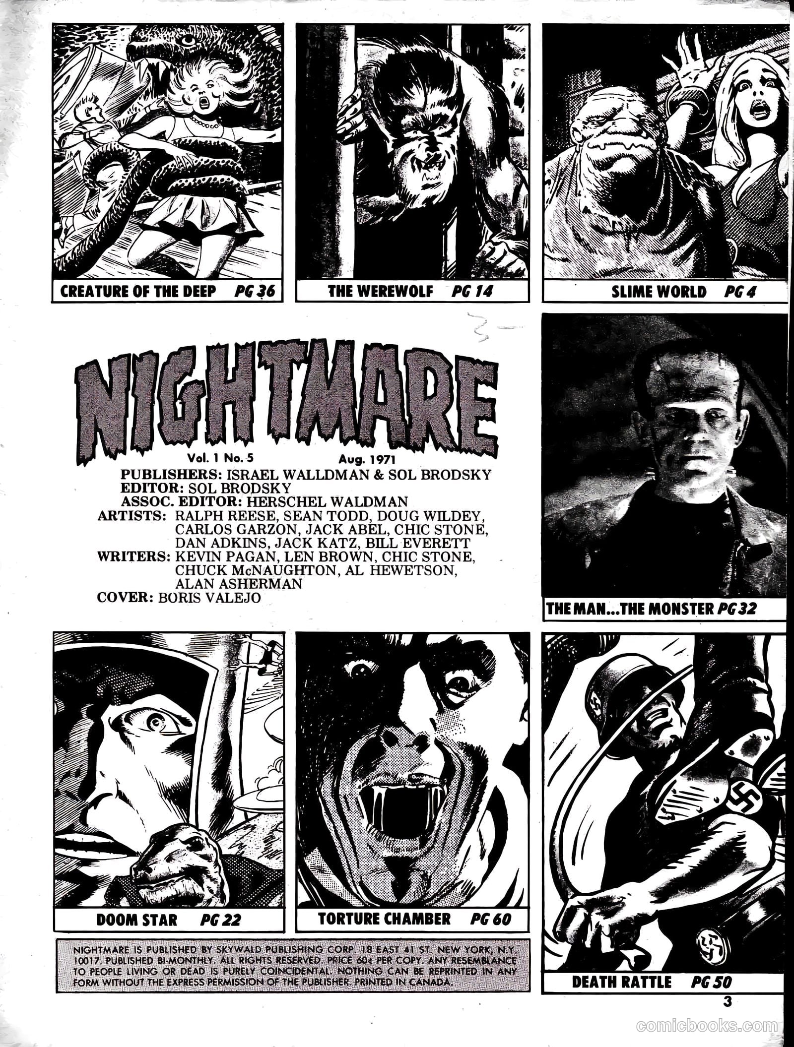 Nightmare #5 — page 3 of 60