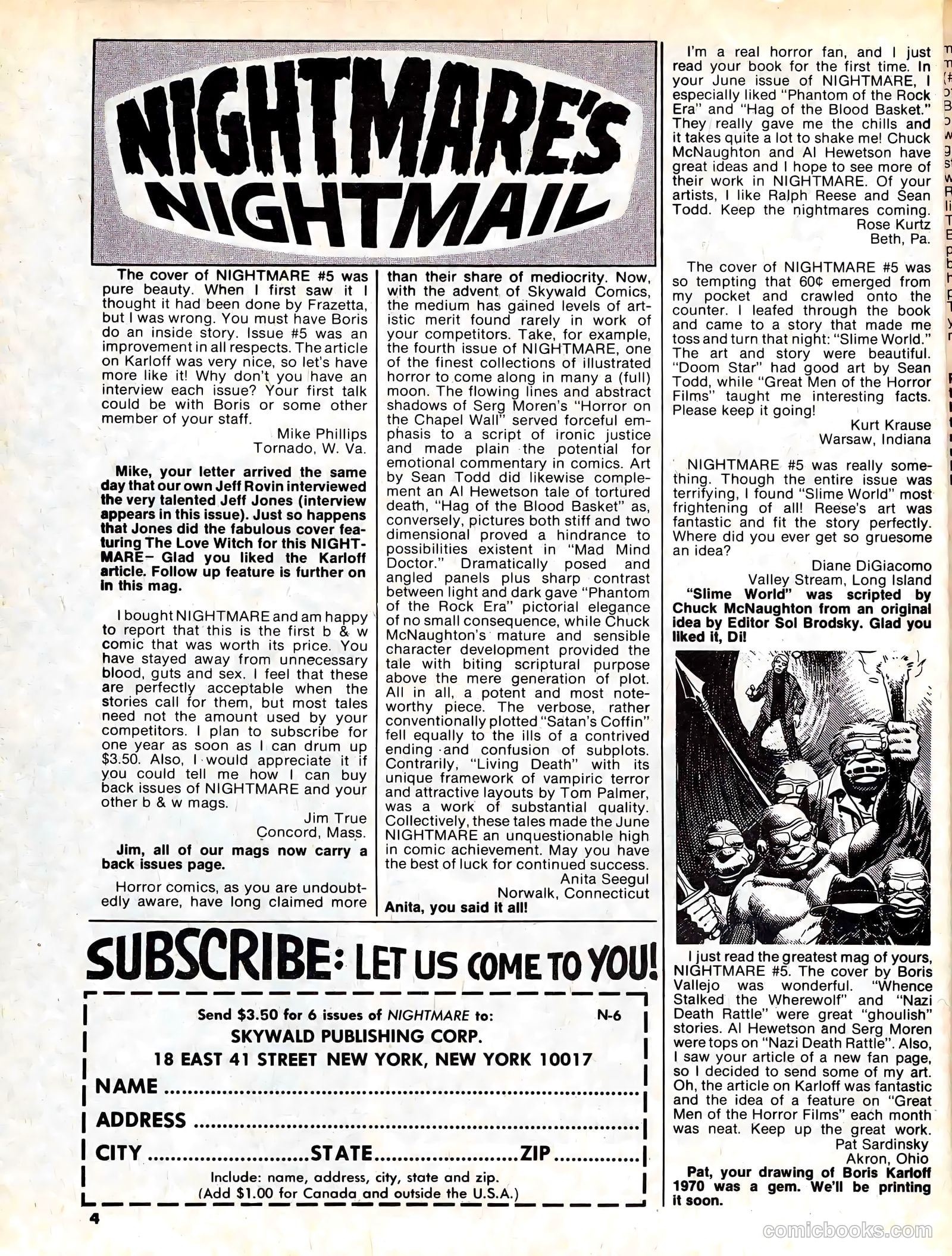 Nightmare #6 — page 4 of 67