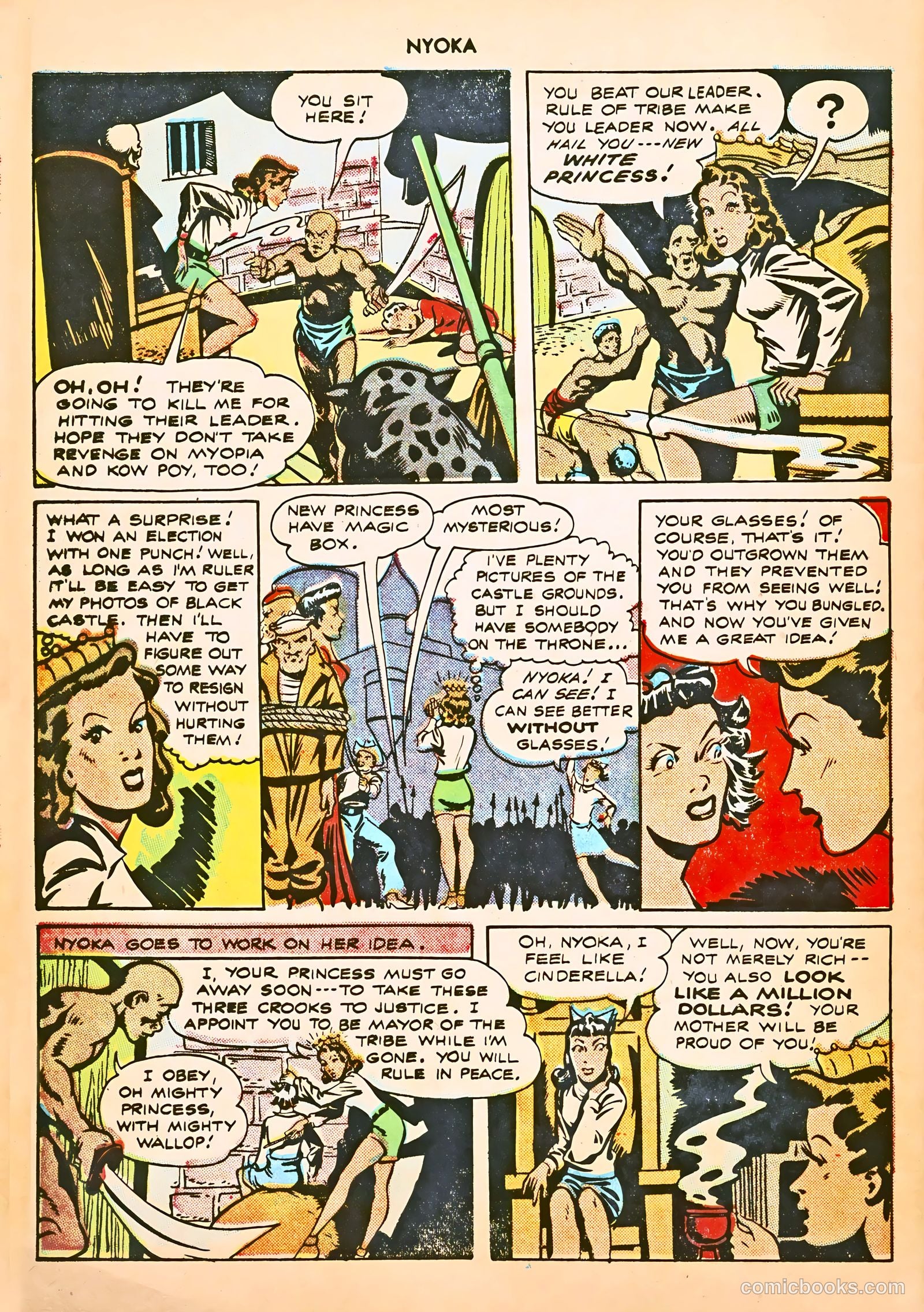 Nyoka the Jungle Girl #12 — page 32 of 36