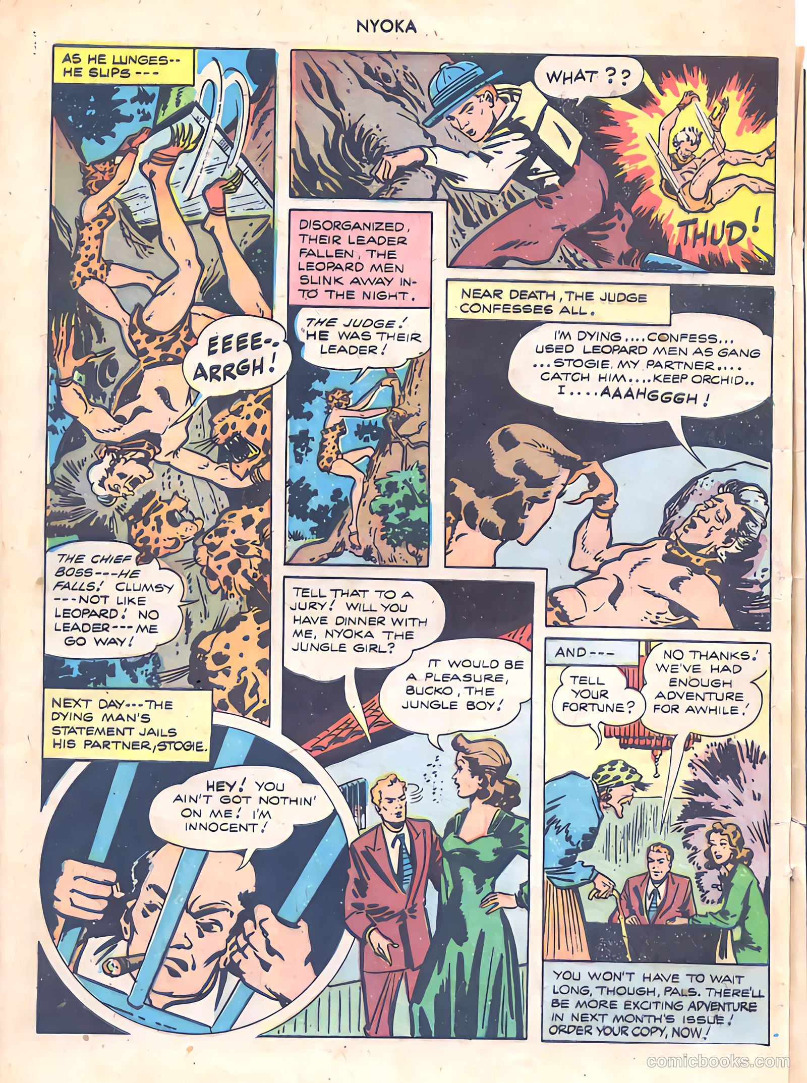 Nyoka the Jungle Girl #13 — page 32 of 36