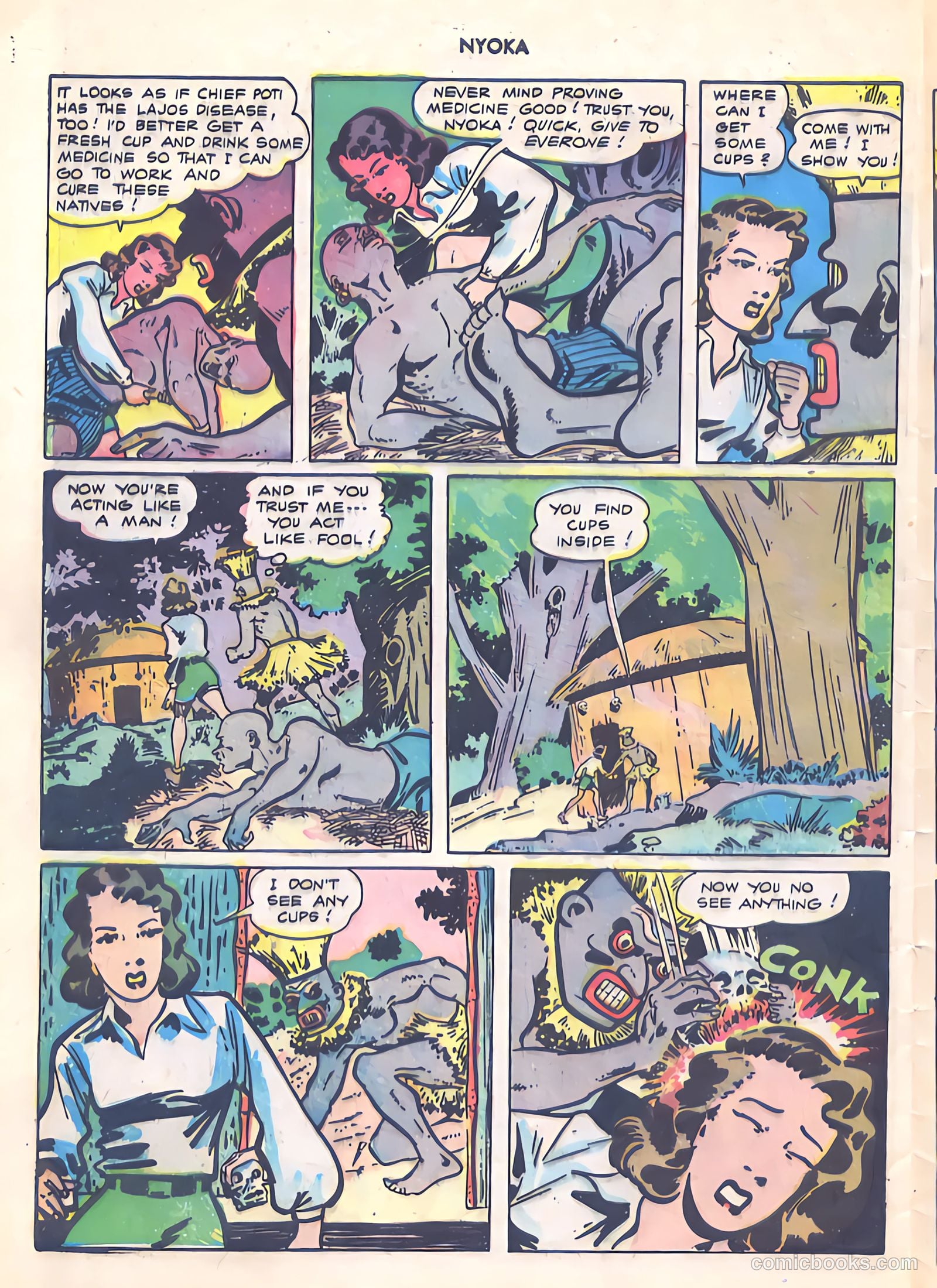 Nyoka the Jungle Girl #14 — page 28 of 36