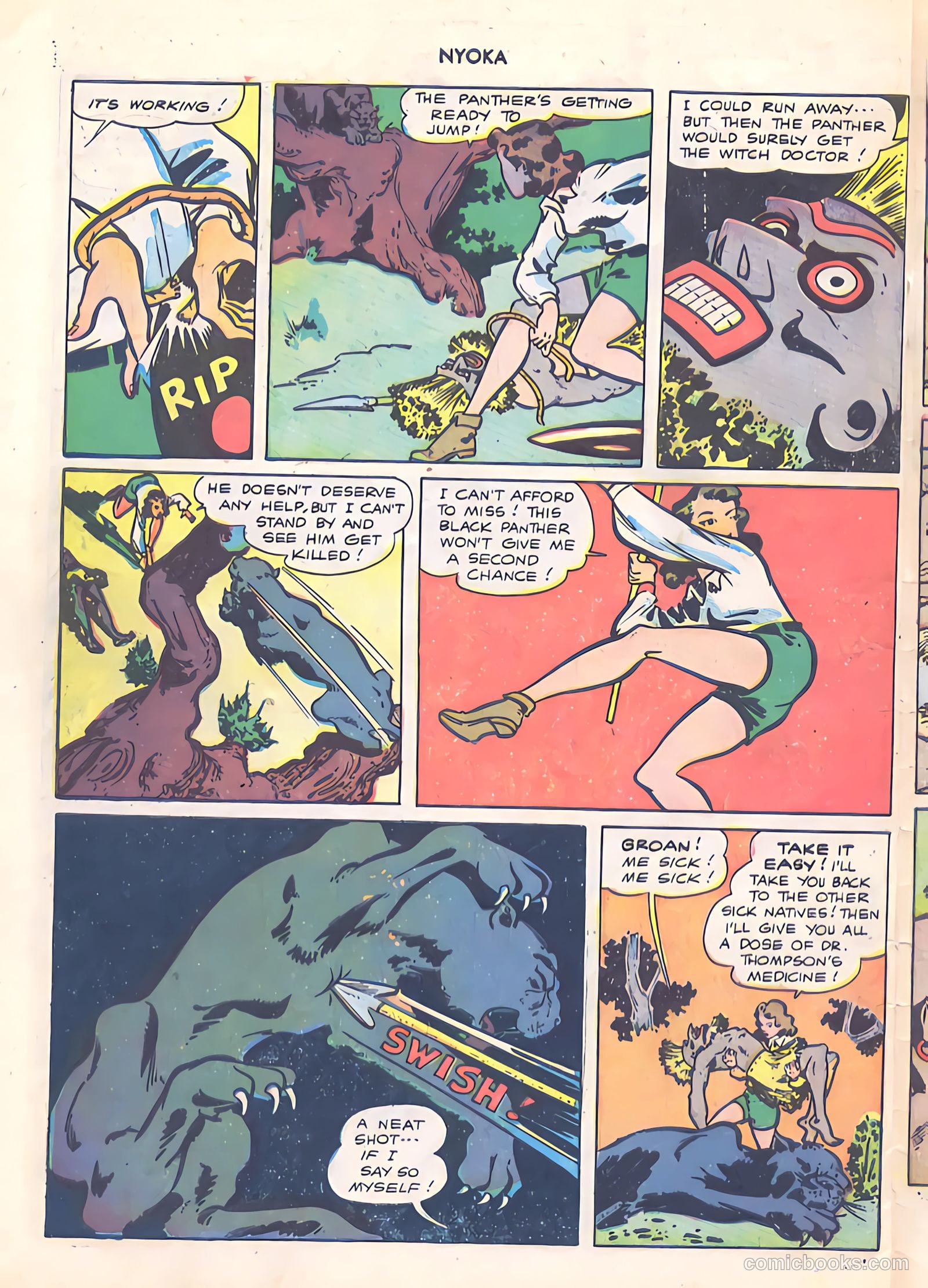 Nyoka the Jungle Girl #14 — page 30 of 36
