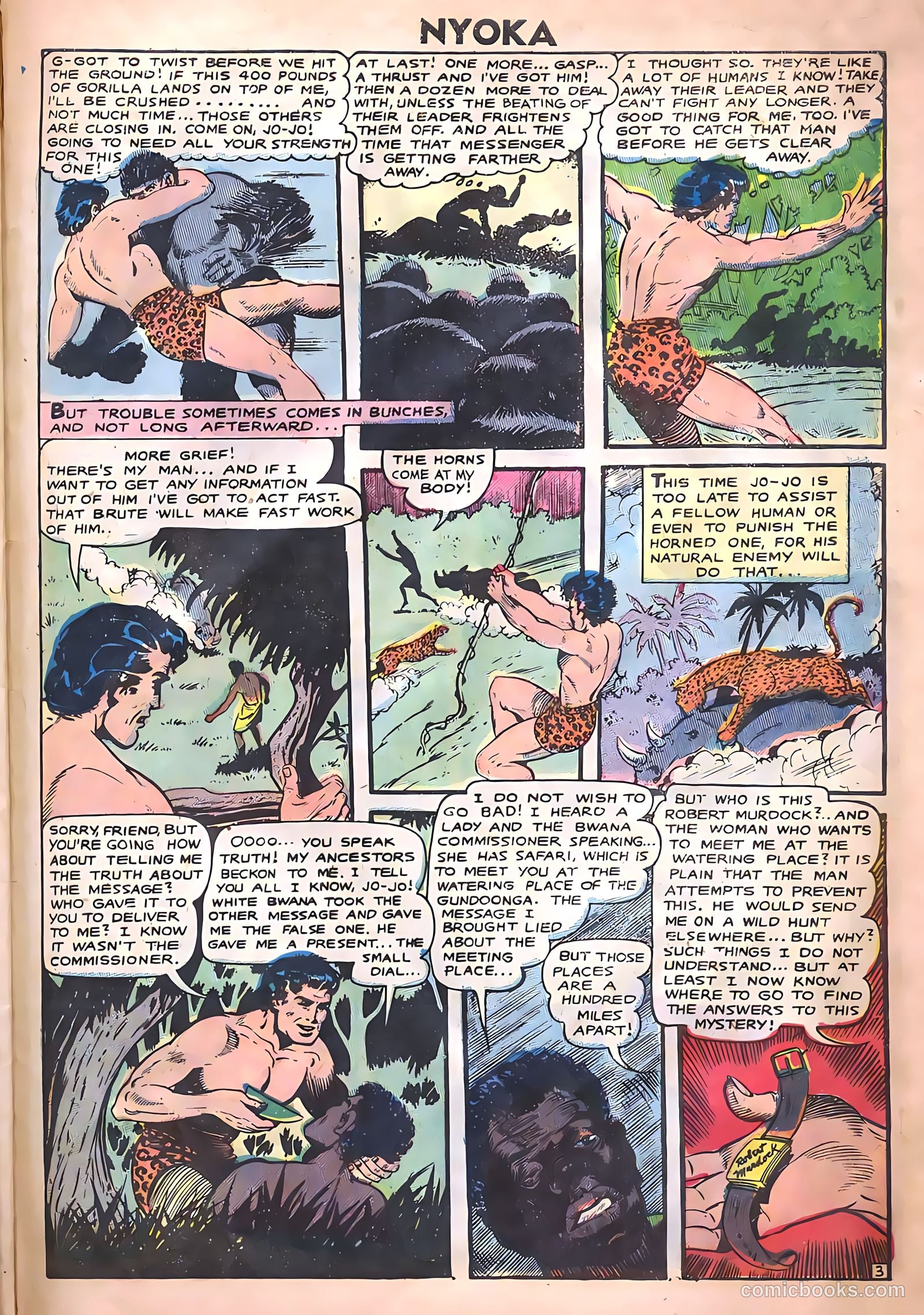 Nyoka the Jungle Girl #14 — page 29 of 36