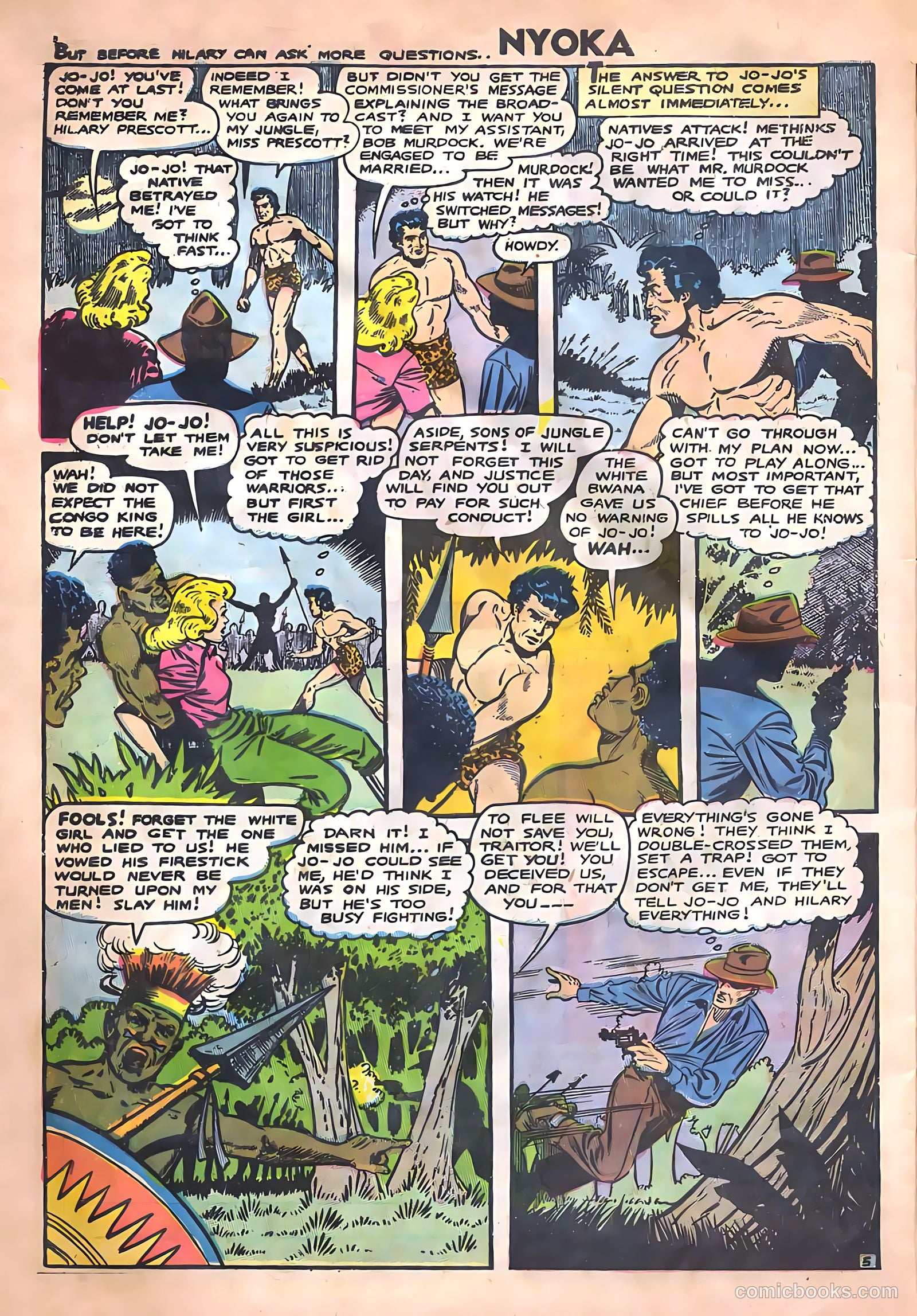 Nyoka the Jungle Girl #14 — page 32 of 36