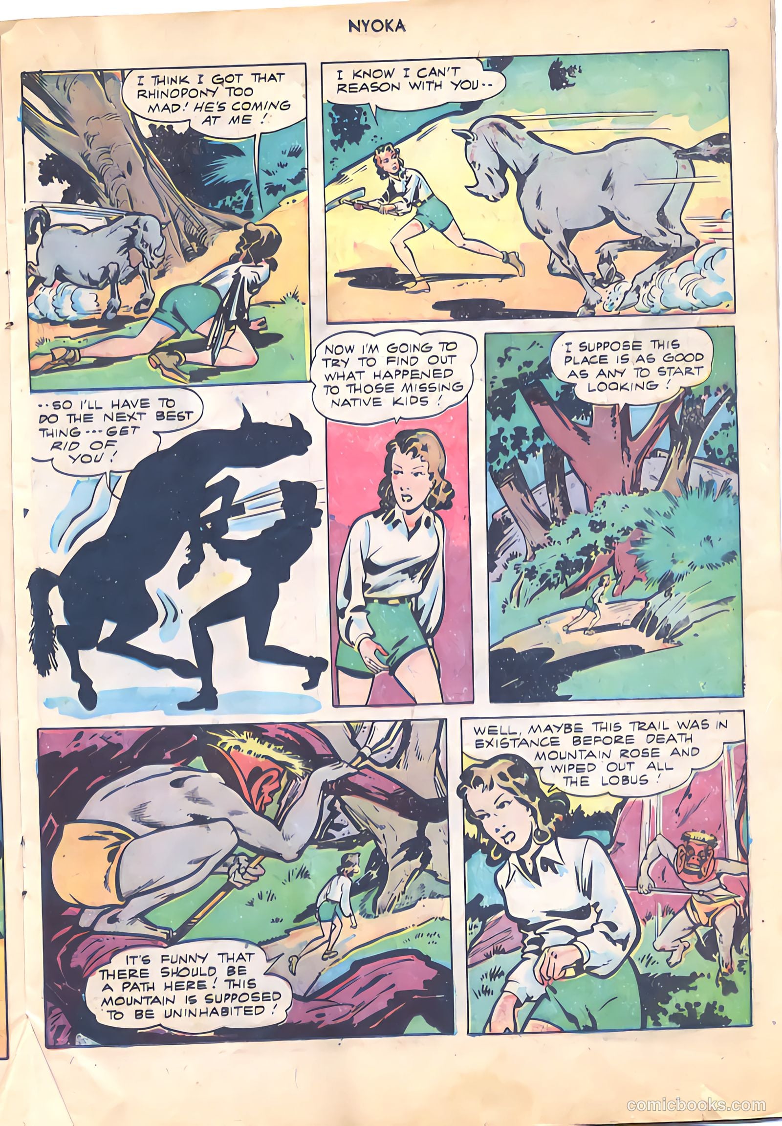 Nyoka the Jungle Girl #16 — page 17 of 36