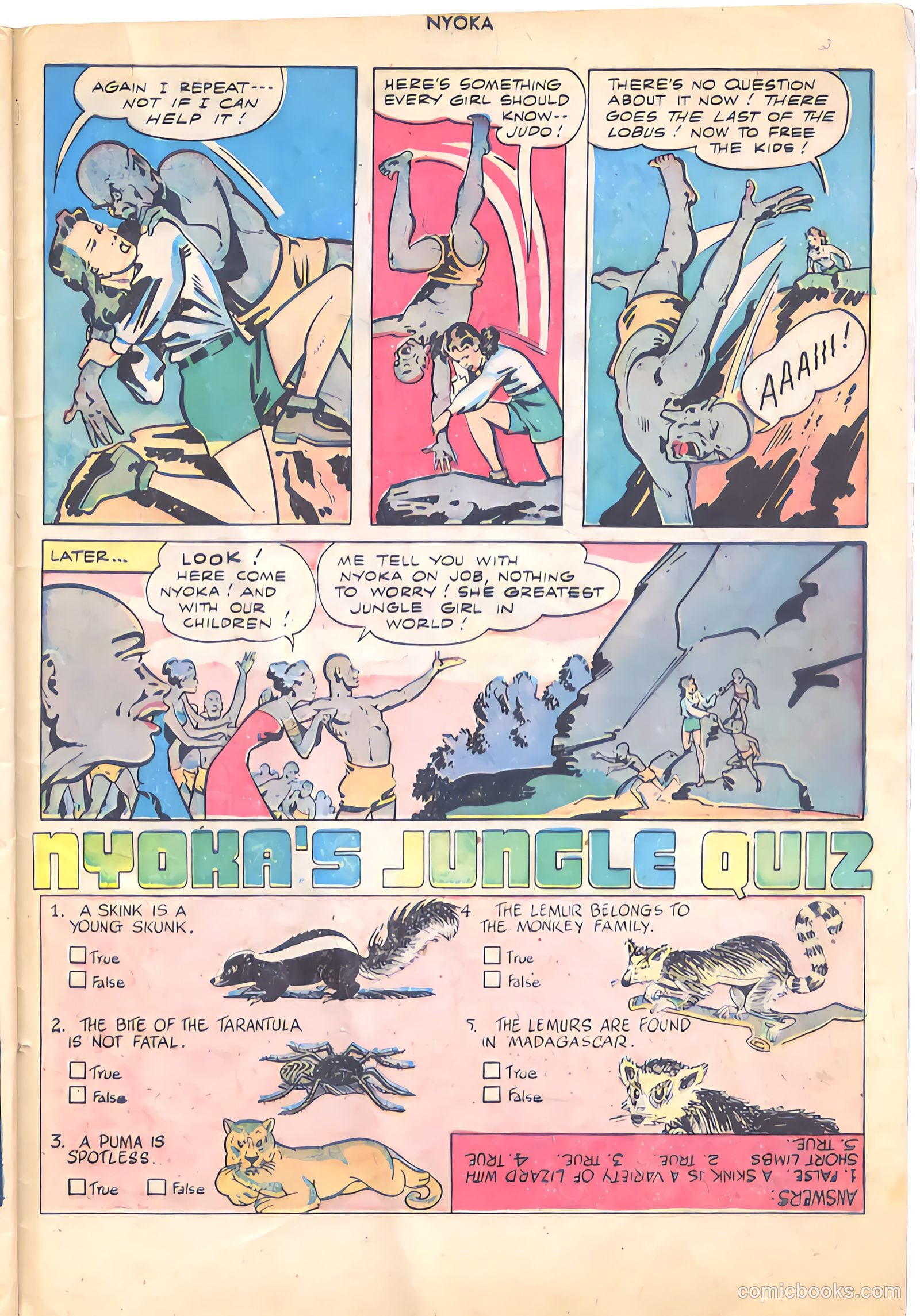 Nyoka the Jungle Girl #16 — page 33 of 36