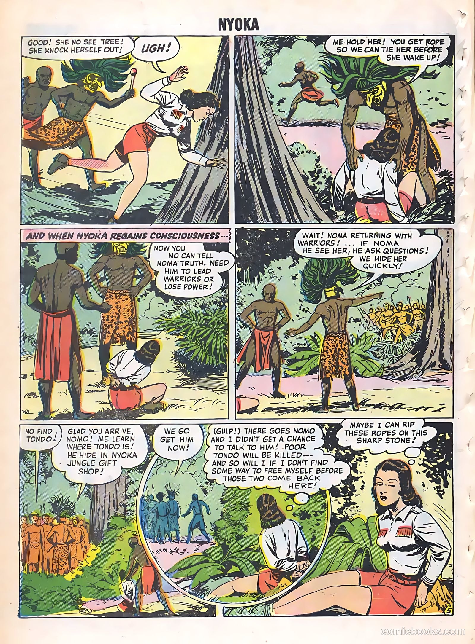 Nyoka the Jungle Girl #17 — page 30 of 36