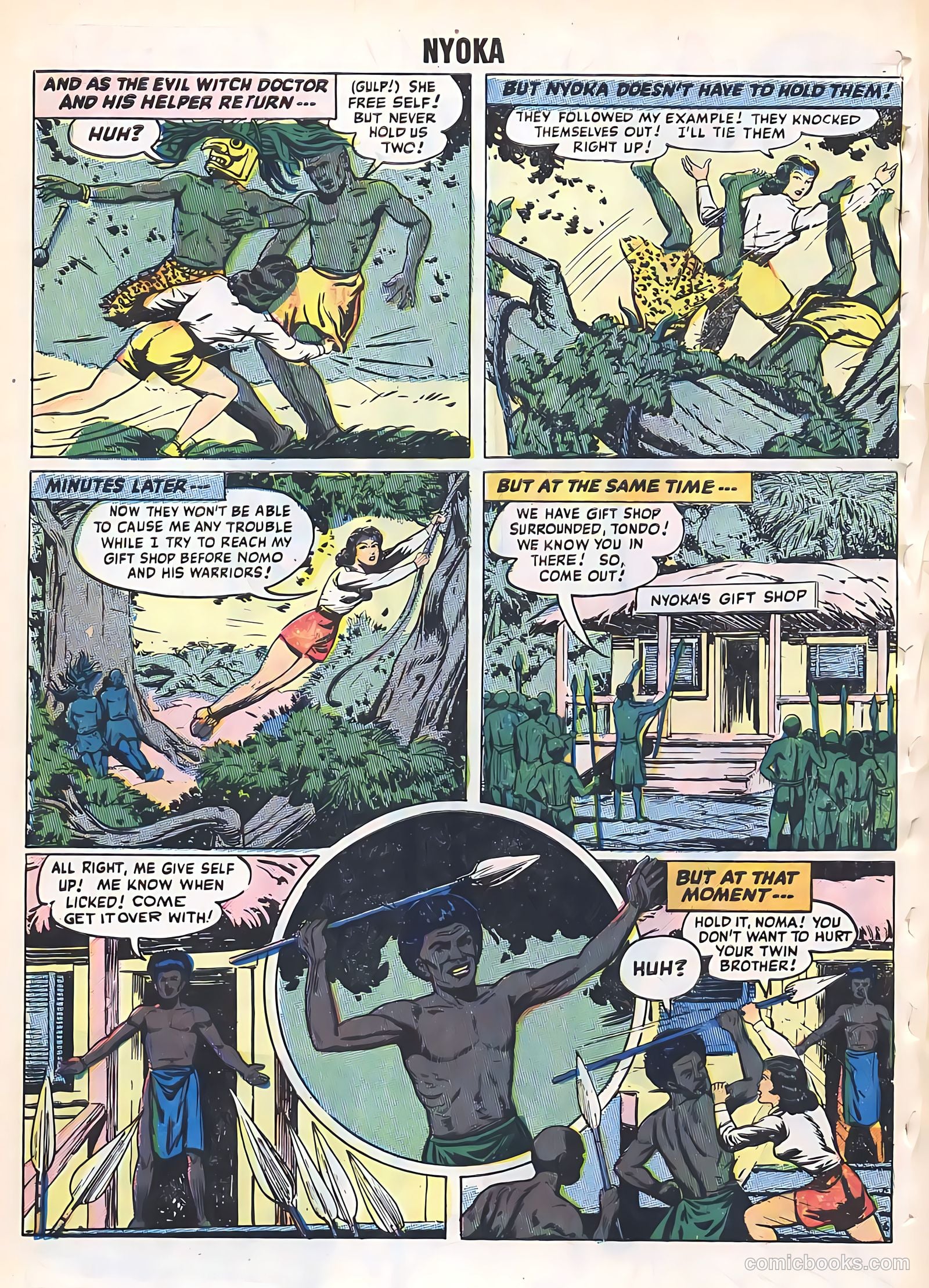 Nyoka the Jungle Girl #17 — page 32 of 36