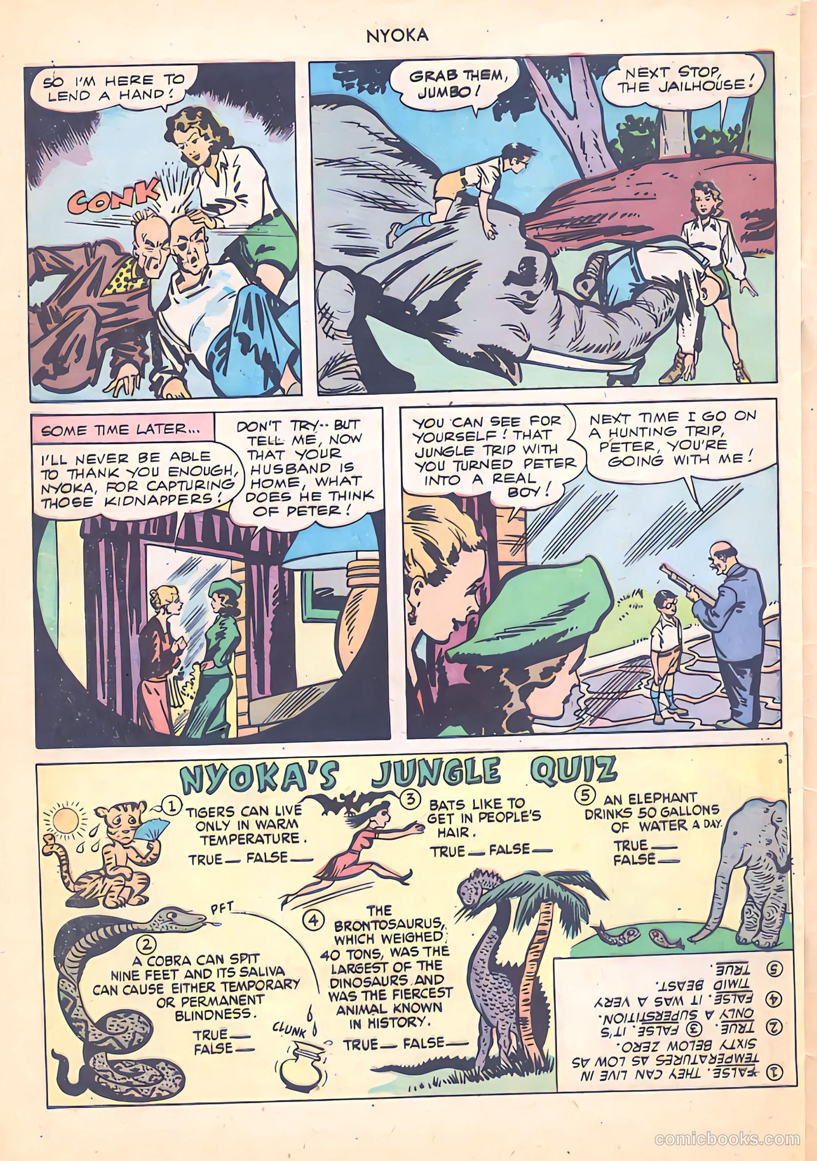 Nyoka the Jungle Girl #17 — page 32 of 36
