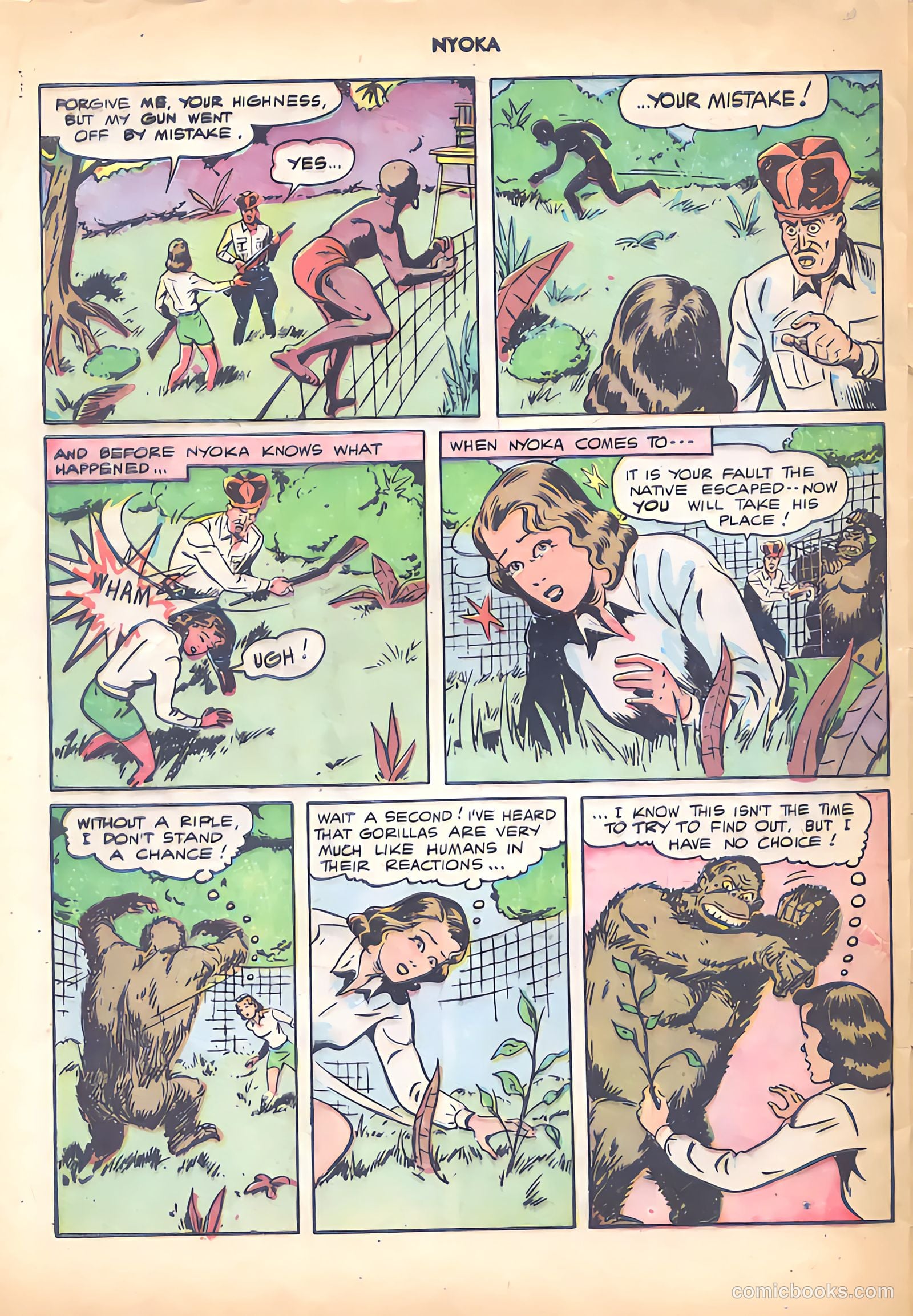 Nyoka the Jungle Girl #18 — page 32 of 36