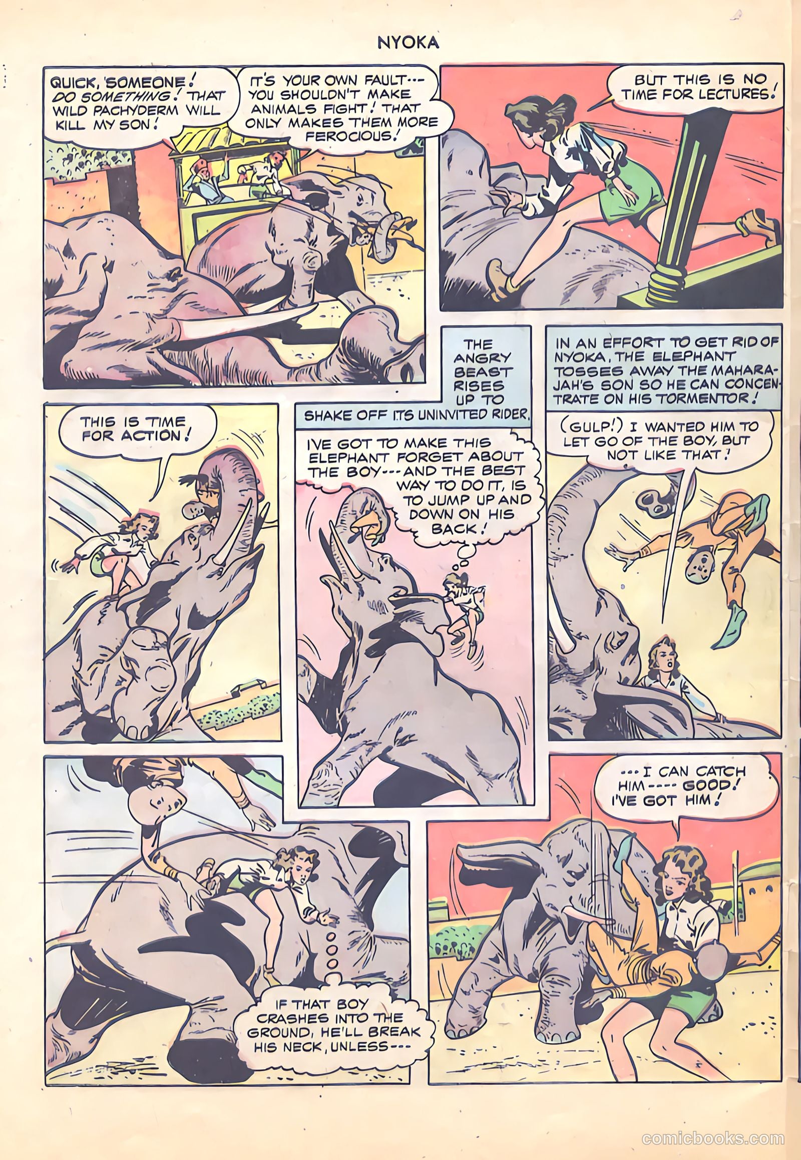 Nyoka the Jungle Girl #19 — page 32 of 36